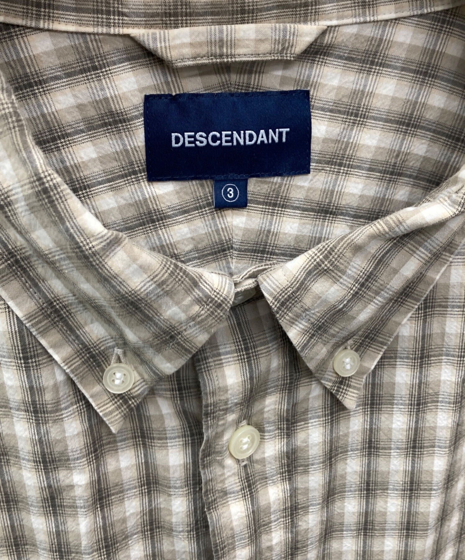 中古・古着通販】DESCENDANT (ディセンダント) KENNEDY'S PLAID LS