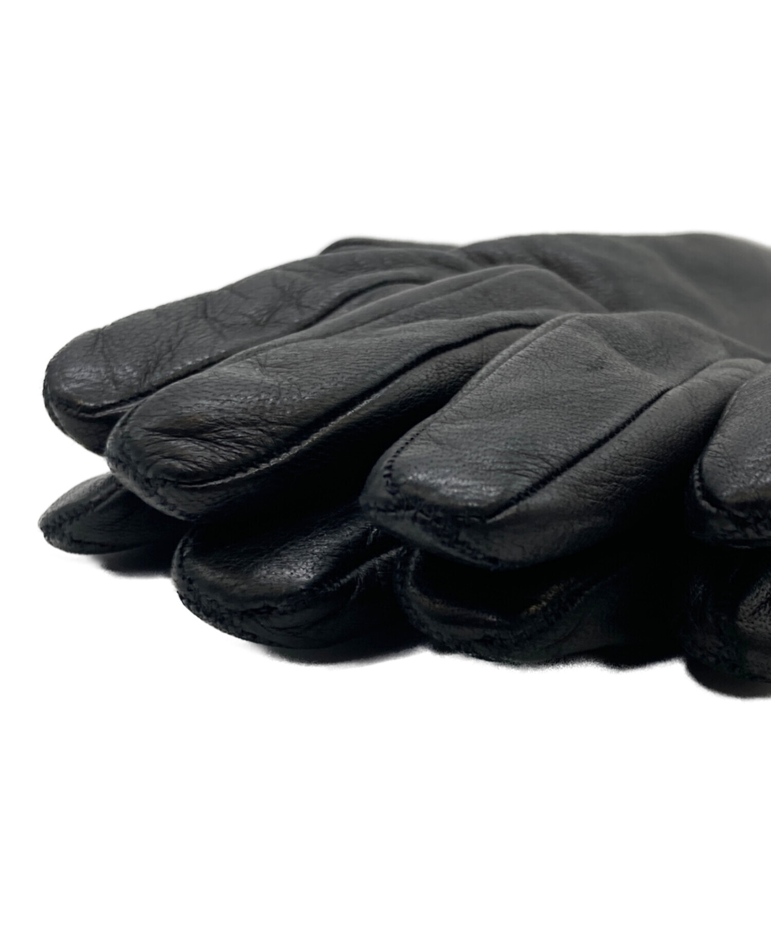 DRIES VAN NOTEN 手袋　グローブ　ウール 中古・古着通販】DRIES VAN NOTEN (ドリスヴァンノッテン) レザー