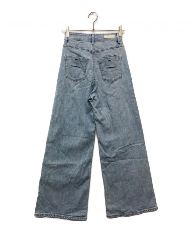 【2回着用】ヤヌーク　近年モデル　デニム　フレア　美品 中古・古着通販】YANUK (ヤヌーク) ワイドフレアデニムパンツ スカイ