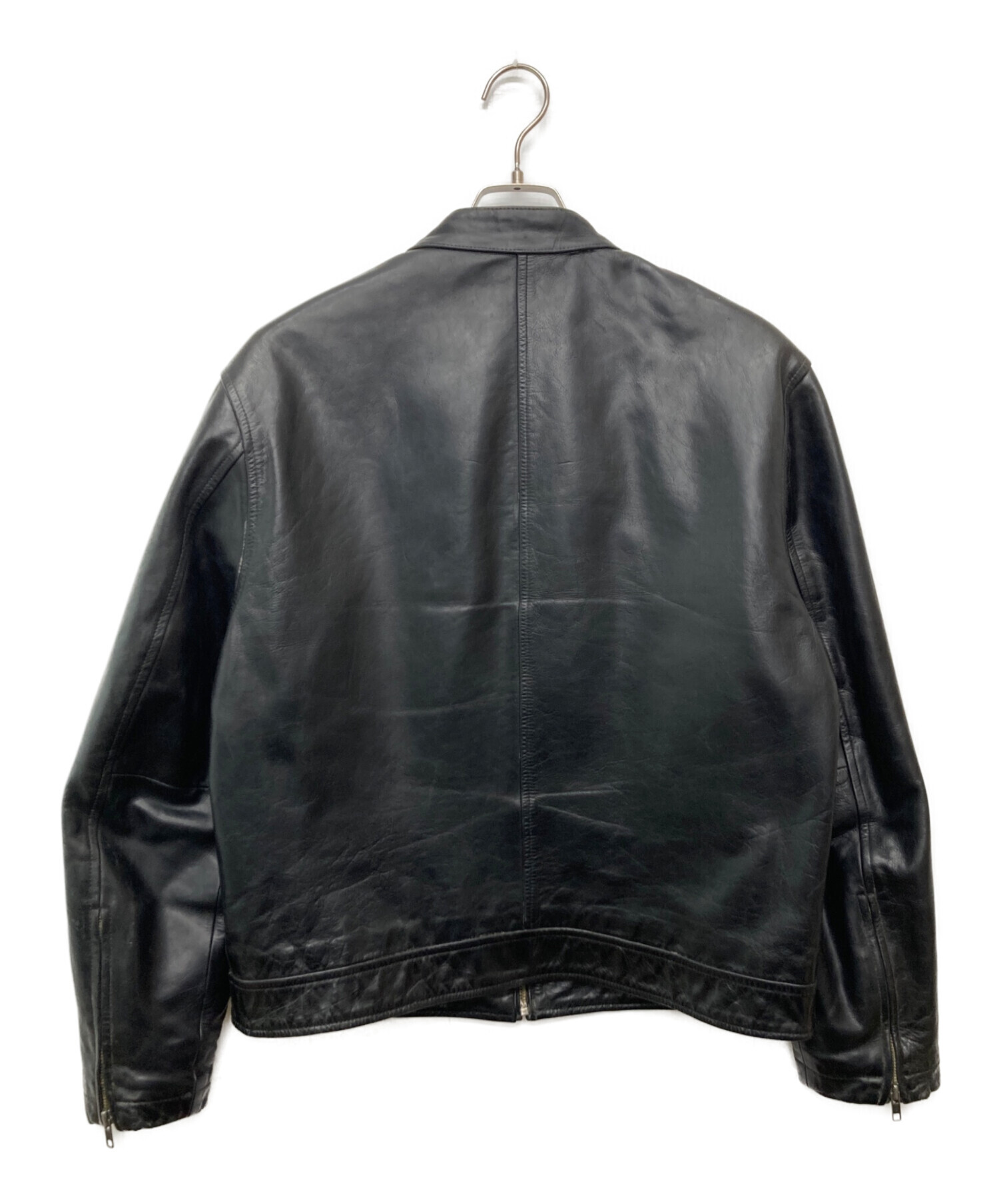 GAP ブラック シングルライダース XS/TP 中古・古着通販】GAP (ギャップ) シングルライダースジャケット