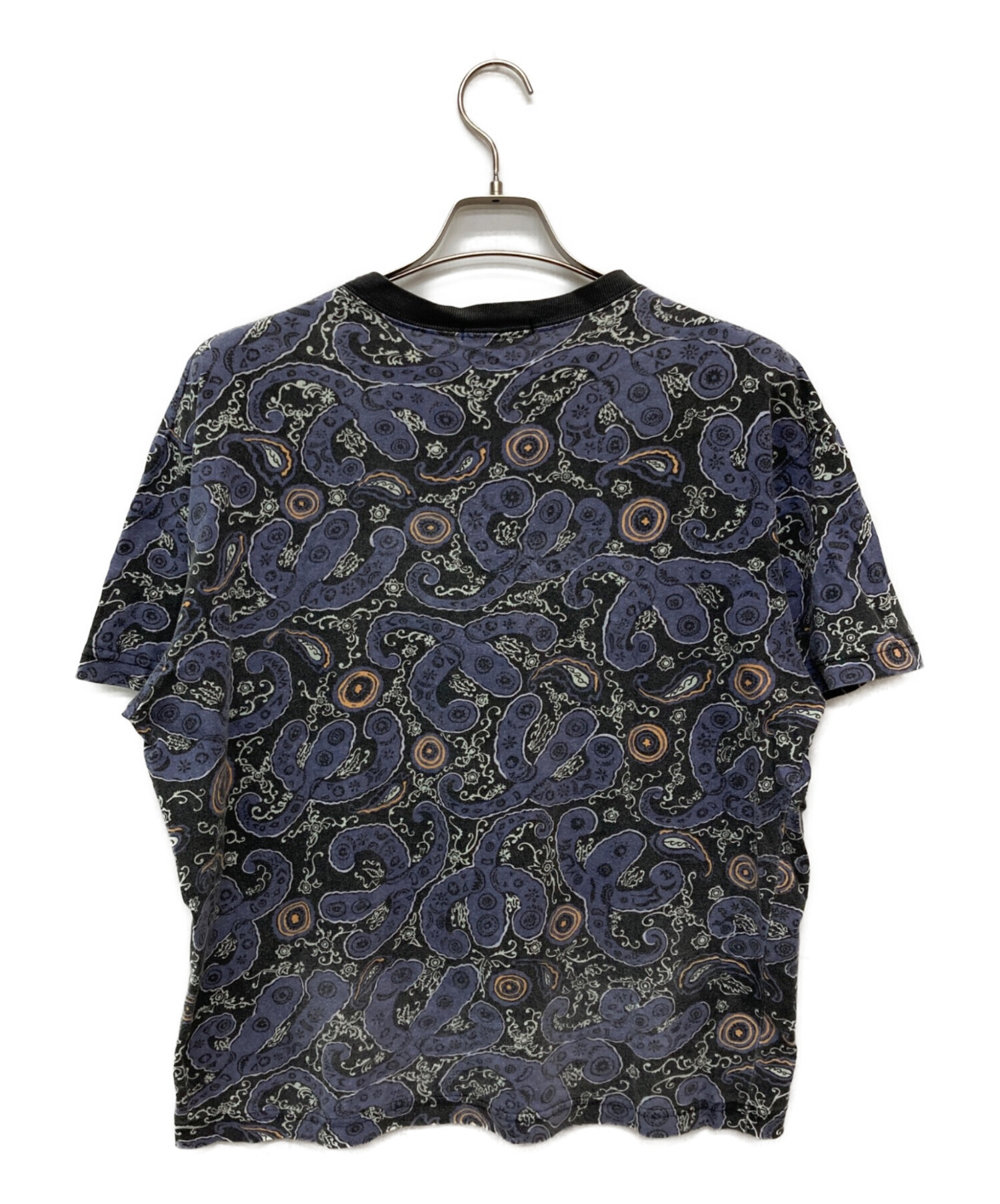 Stussy ペイズリー柄 ポケットTシャツ Mサイズ 中古・古着通販】stussy (ステューシー) 総柄ペイズリーポケットT