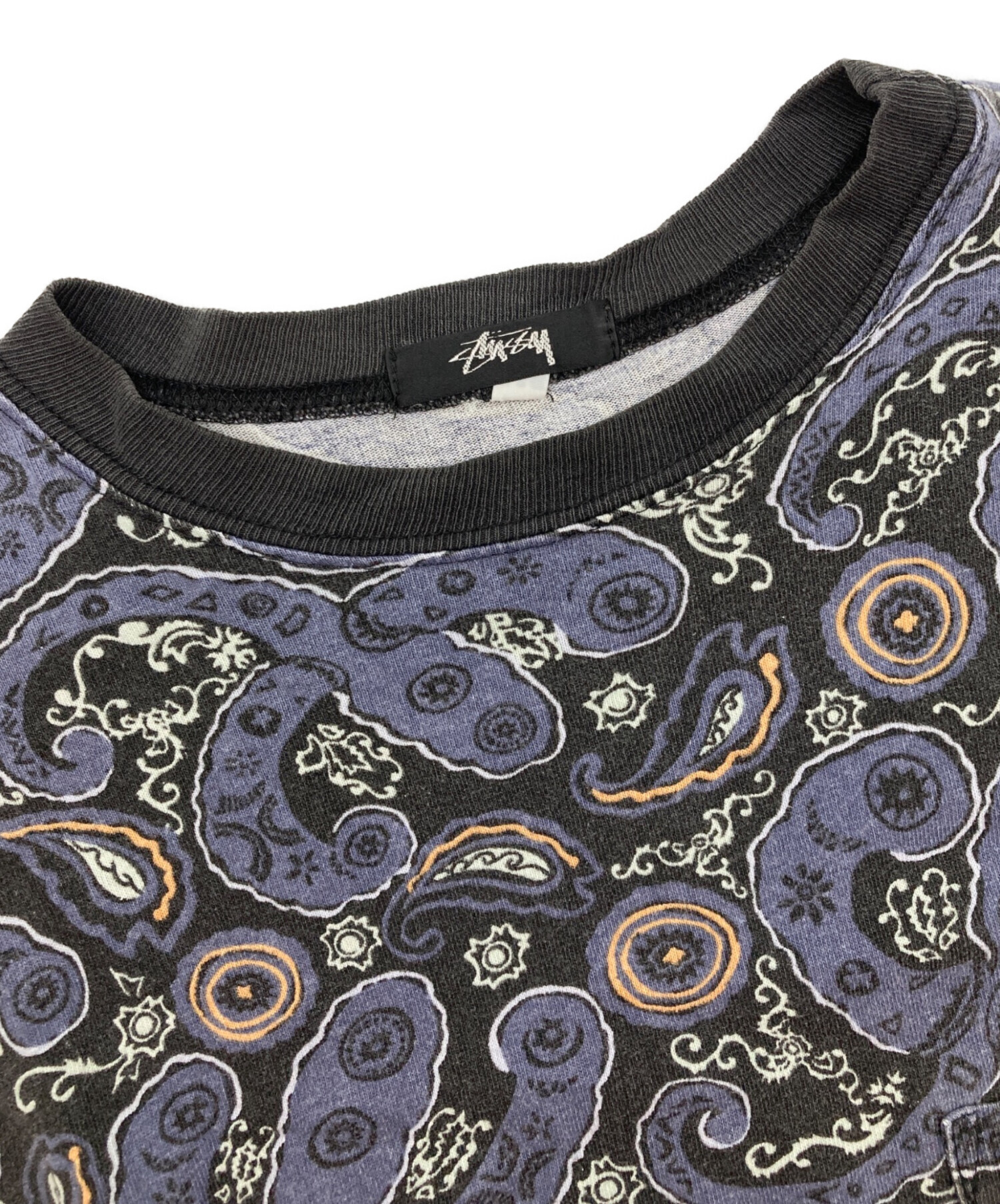 中古・古着通販】stussy (ステューシー) 総柄ペイズリーポケットT