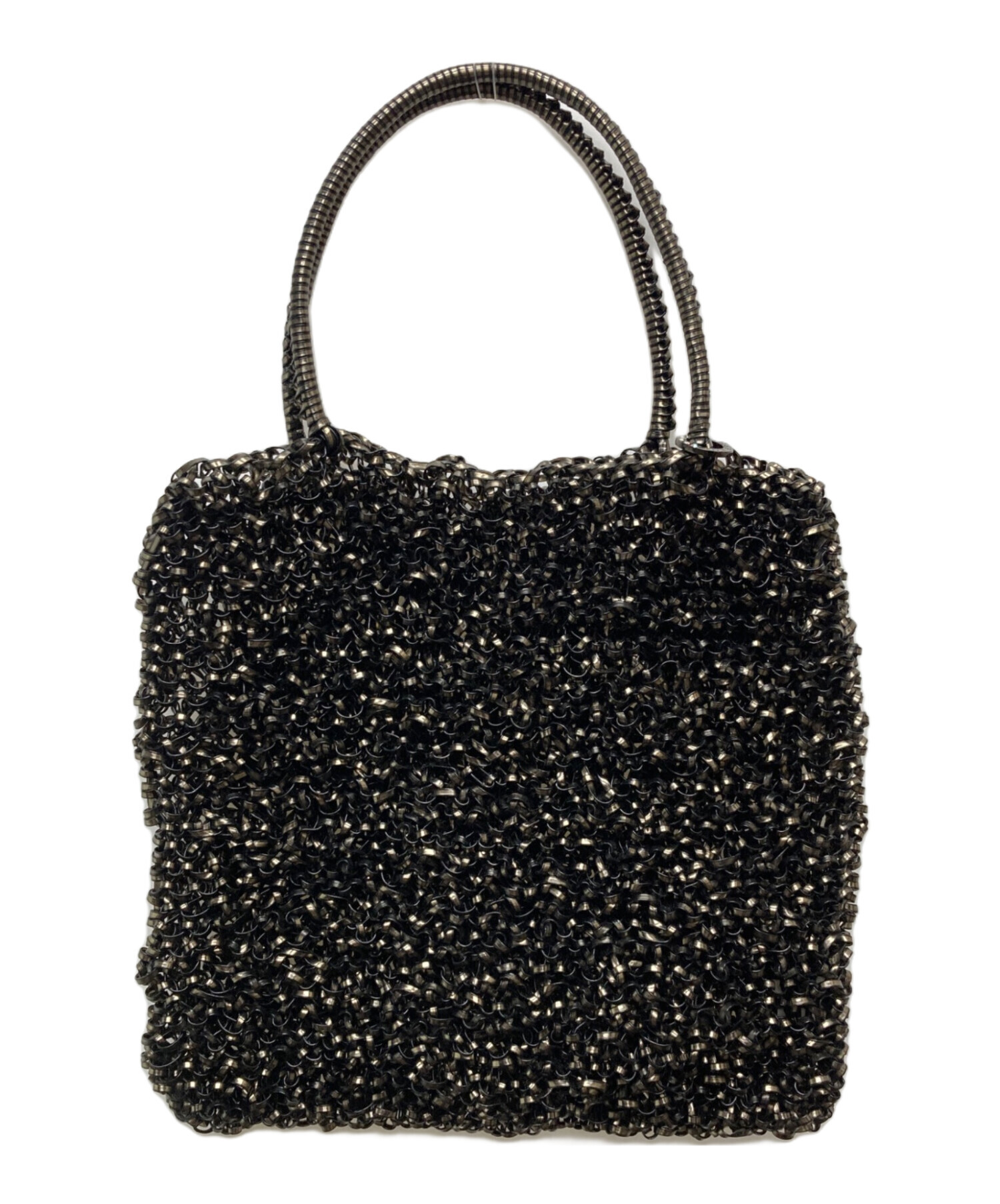 【美品】ANTEPRIMA アンテプリマ　ワイヤーバッグ スクエア　黒 中古・古着通販】ANTEPRIMA (アンテプリマ) スクエアミニワイヤー