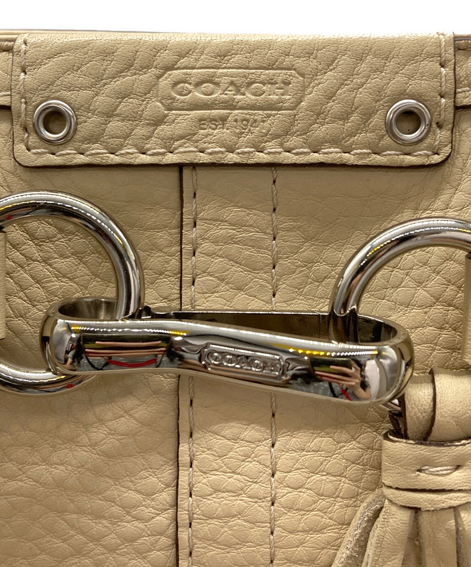 中古・古着通販】COACH (コーチ) Hamptons Carryall/ハンドバッグ 