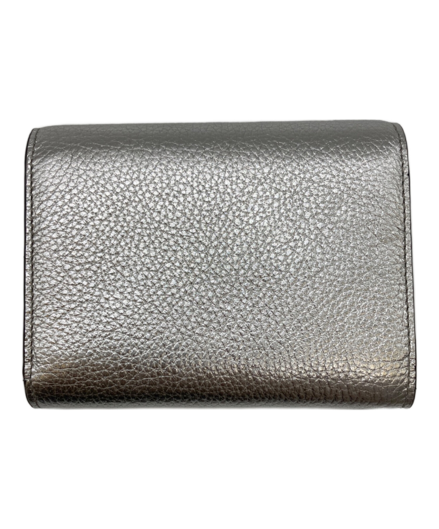 JIMMY CHOO シルバー 二つ折り財布 中古・古着通販】JIMMY CHOO (ジミーチュウ) 3つ折り財布 シルバー