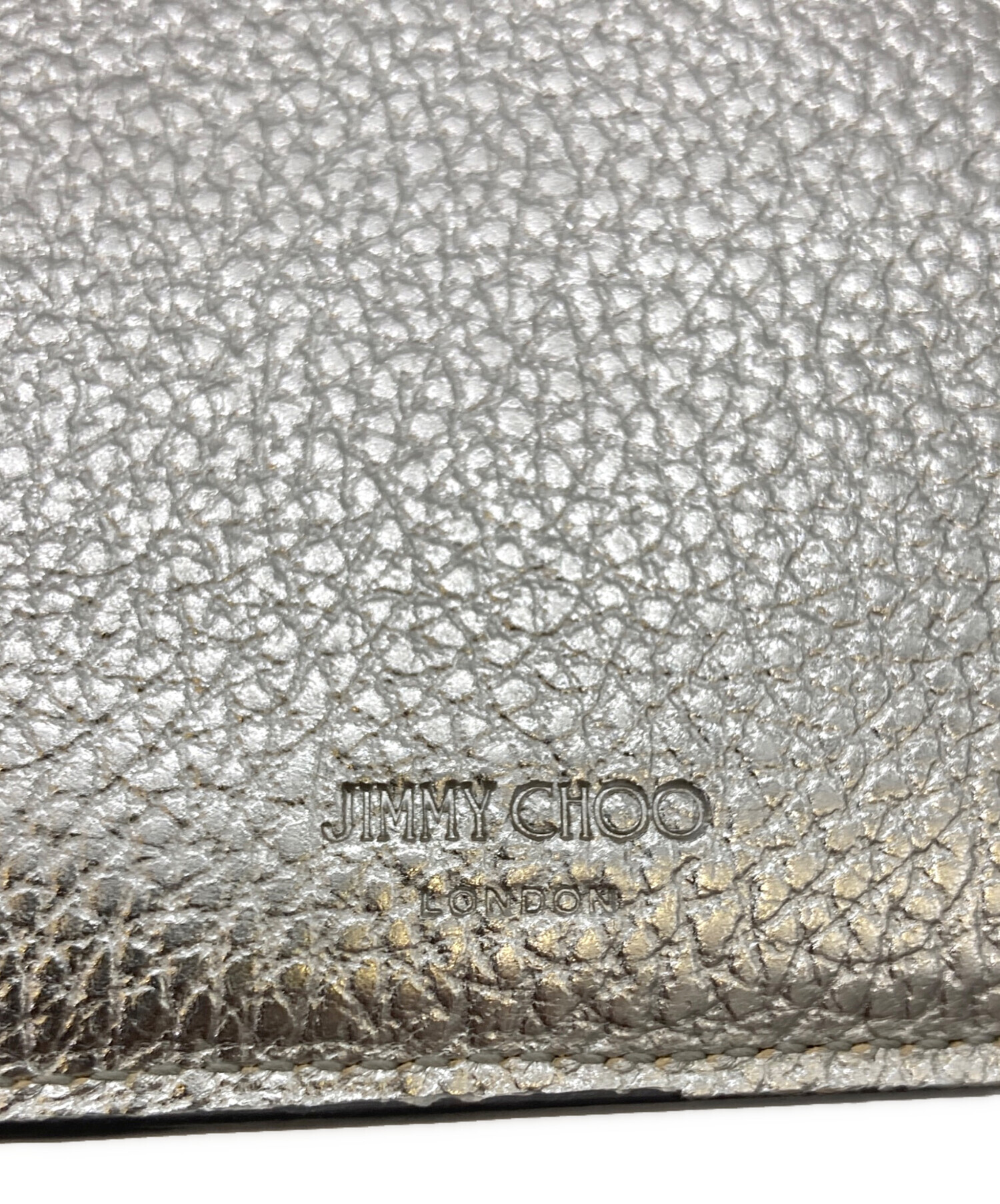 中古・古着通販】JIMMY CHOO (ジミーチュウ) 3つ折り財布 シルバー