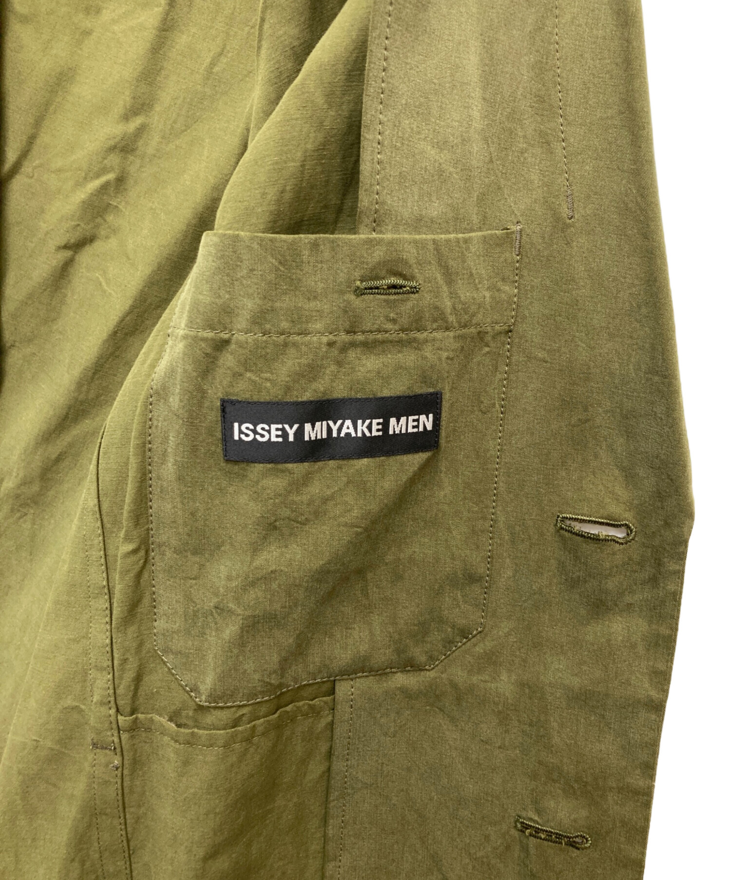 ヴィンテージISSEY MIYAKE ジャケット サイズ3 中古・古着通販】ISSEY MIYAKE MEN (イッセイミヤケメン) ドレープ
