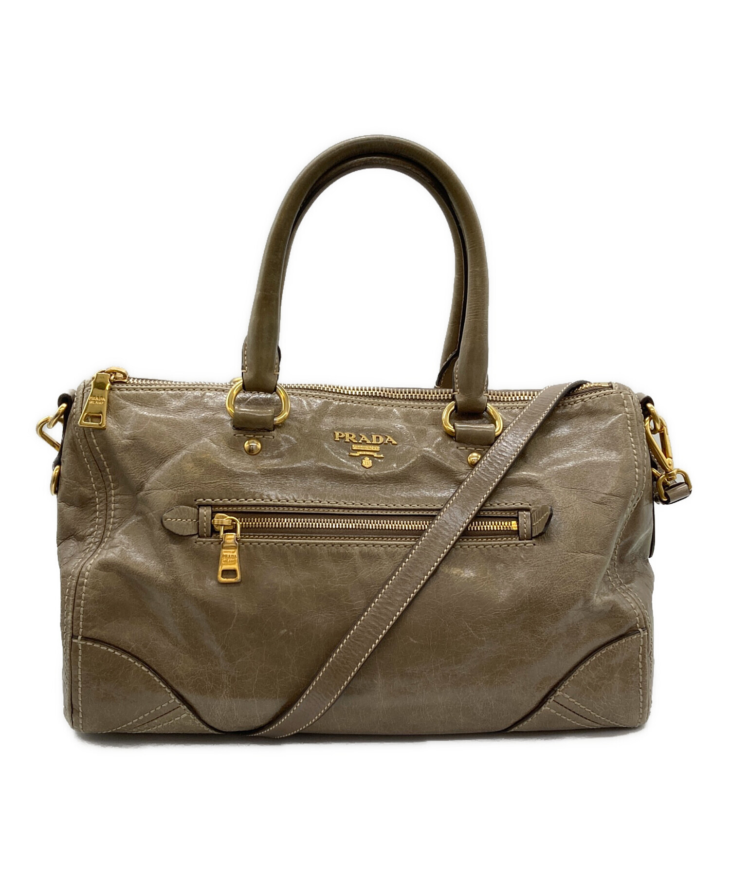中古・古着通販】PRADA (プラダ) 2WAYレザーショルダーバッグ/BL0727