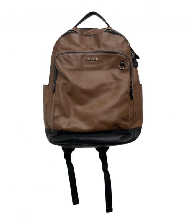 COACH ブラウンバックパック 中古・古着通販】COACH (コーチ) レザーリュック ブラウン｜ブランド