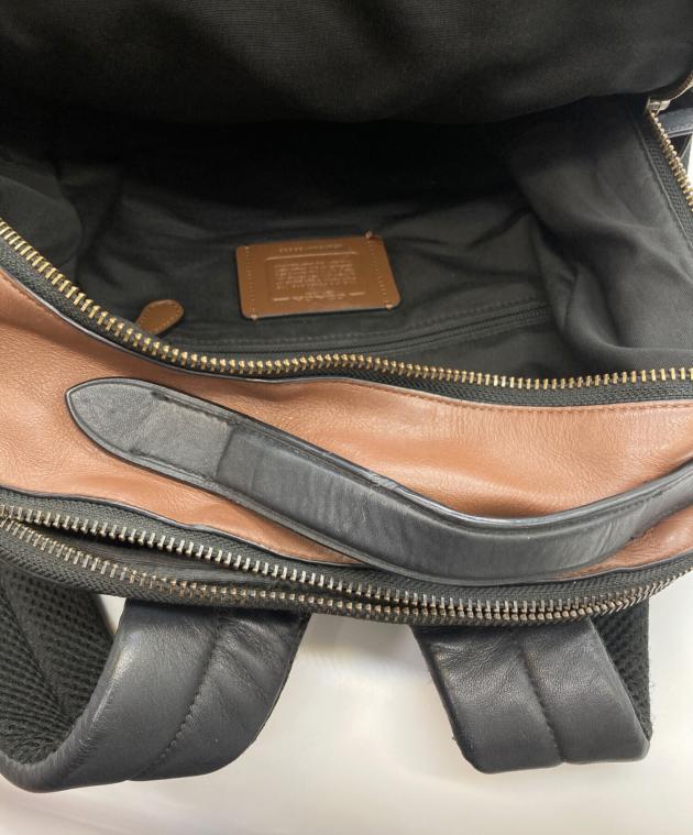 中古・古着通販】COACH (コーチ) レザーリュック ブラウン｜ブランド