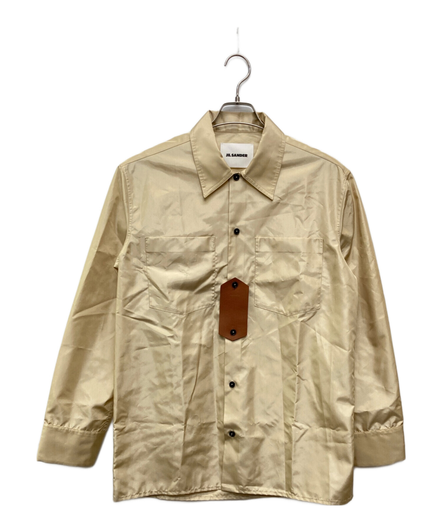 中古・古着通販】JIL SANDER (ジルサンダー) レザーパッチロングシャツ