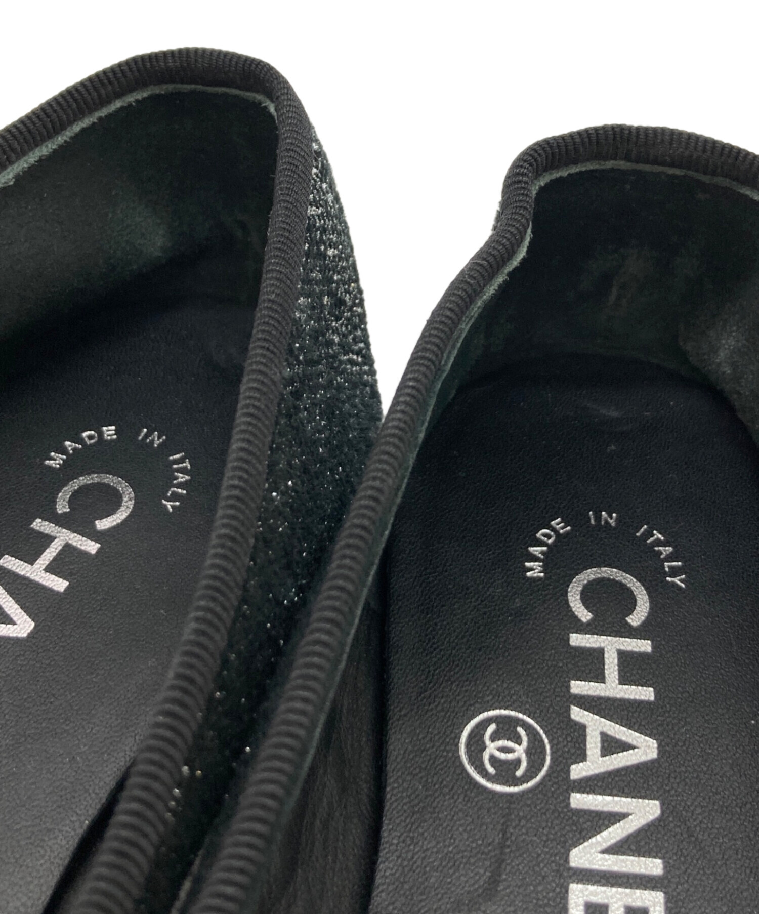 中古・古着通販】CHANEL (シャネル) キャップトゥバレリーナシューズ