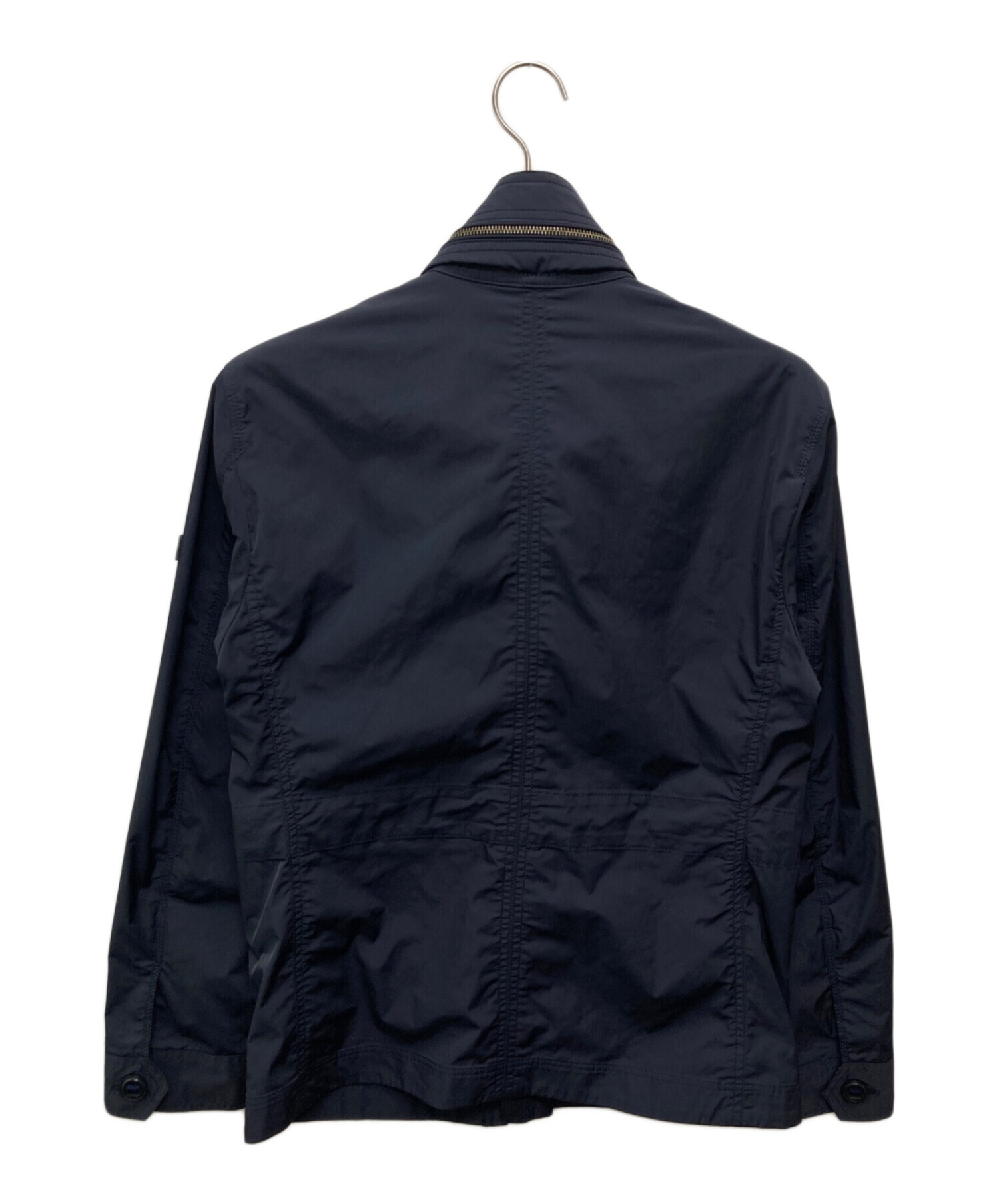 BURBEERY BLACK LABELネイビー ミリタリージャケット 中古・古着通販】BURBERRY BLACK LABEL (バーバリーブラックレーベル