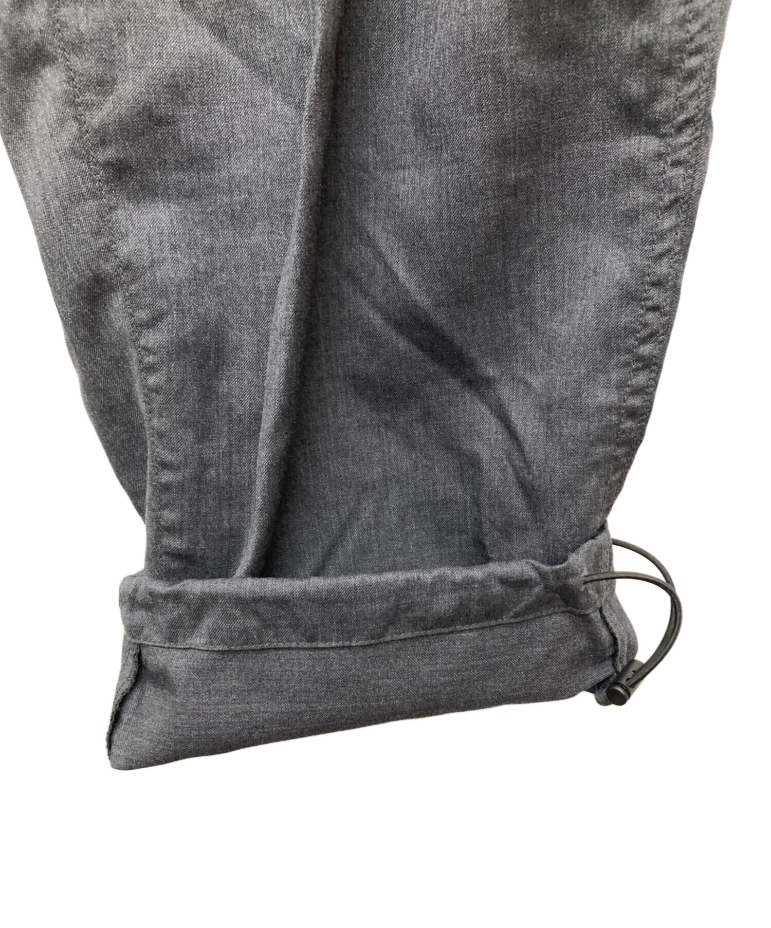 中古・古着通販】BROCHURE (ブローシュアー) WOOL EASY PANTS ブラック
