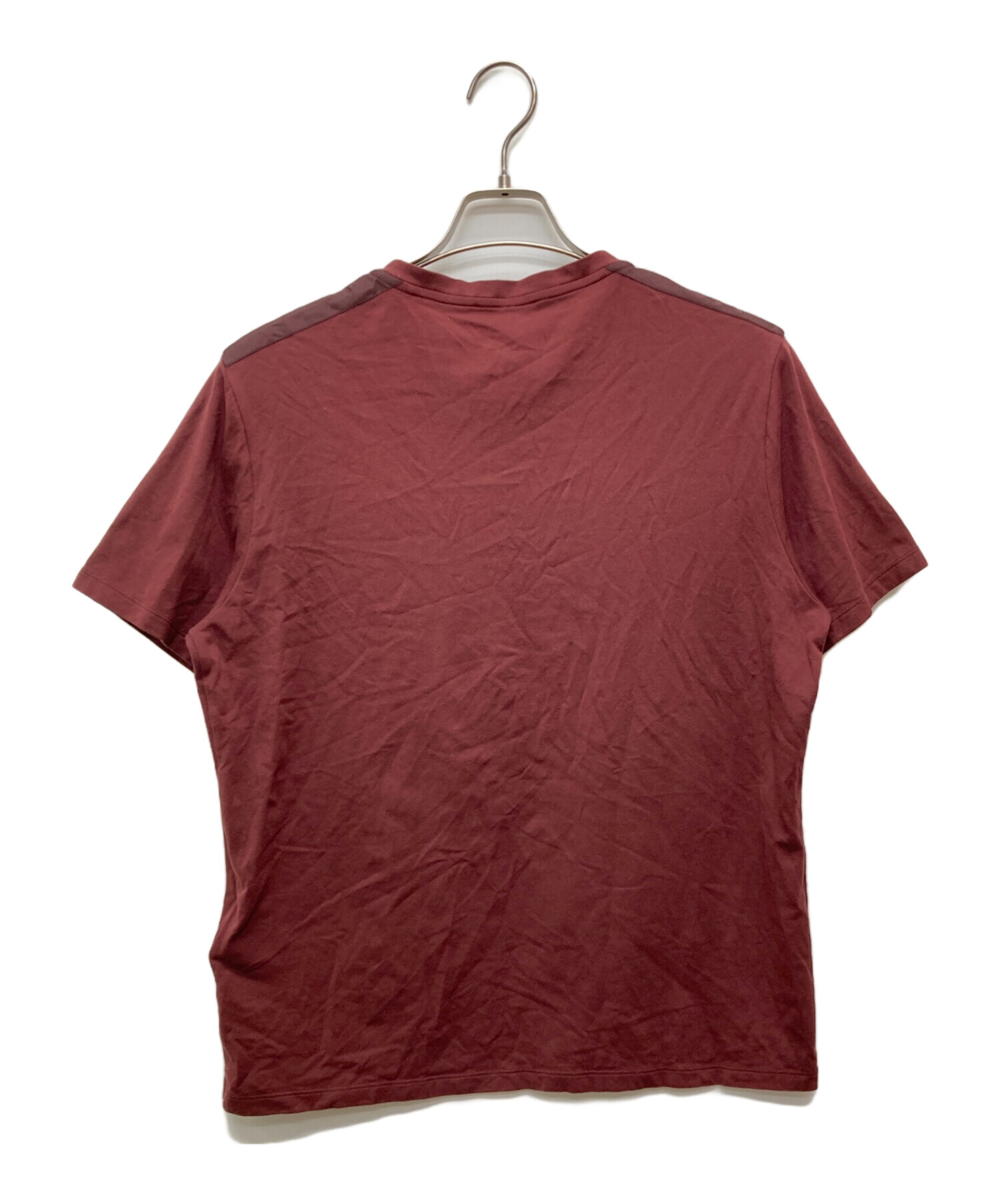中古・古着通販】PRADA (プラダ) ナイロンドッキングTシャツ レッド