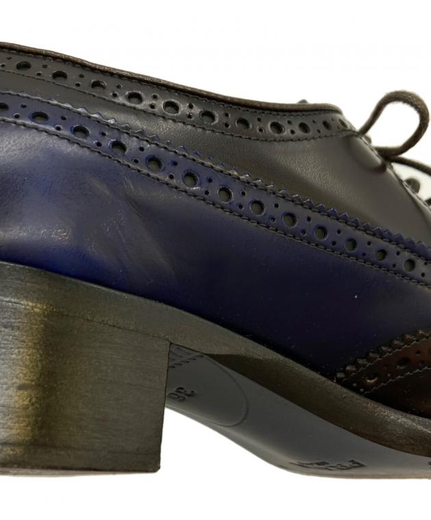 中古・古着通販】PRADA (プラダ) バイカラーウィングチップシューズ