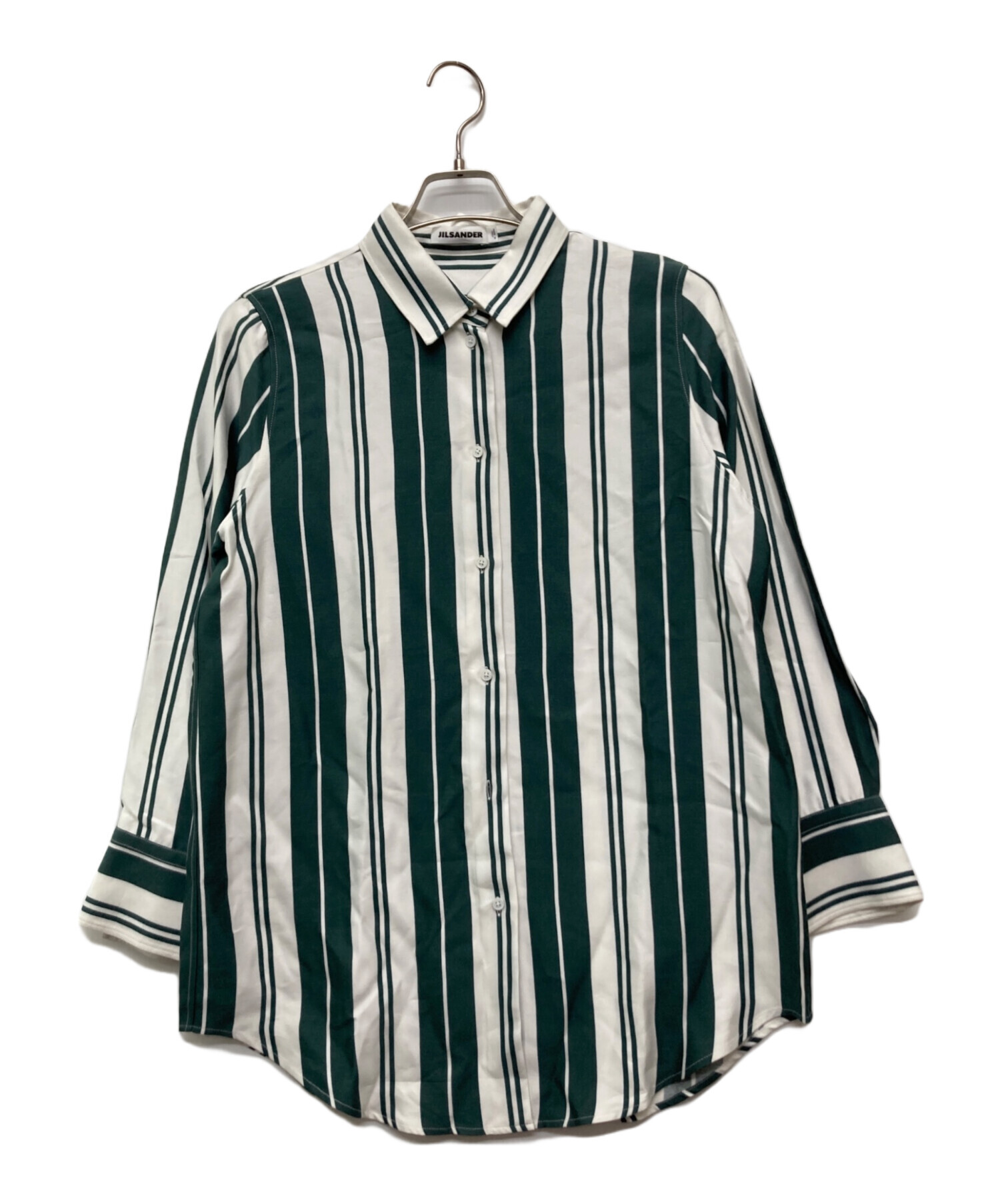 中古・古着通販】JIL SANDER (ジルサンダー) ストライプロングシャツ 