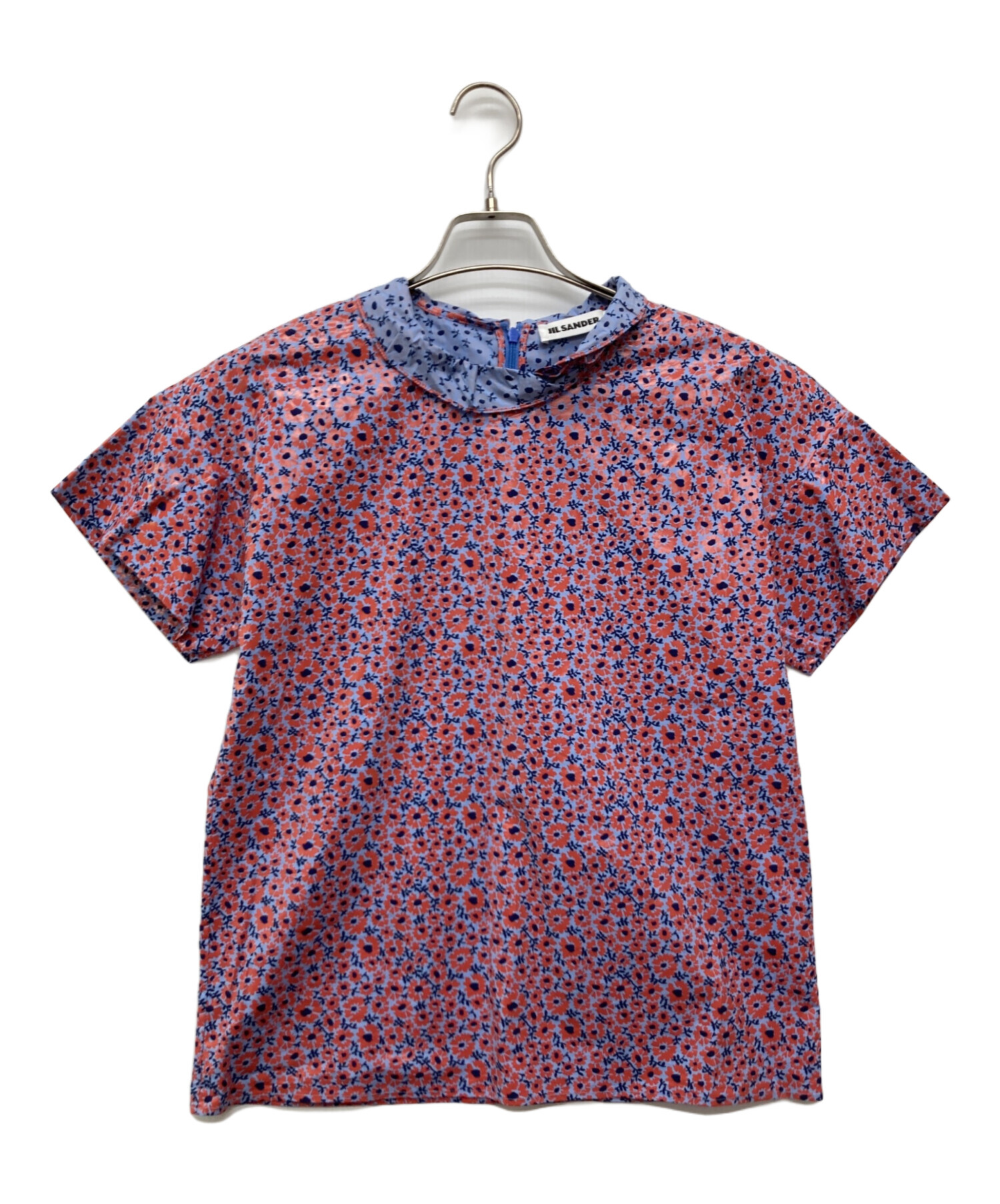 中古・古着通販】JIL SANDER (ジルサンダー) 半袖花柄ブラウス 
