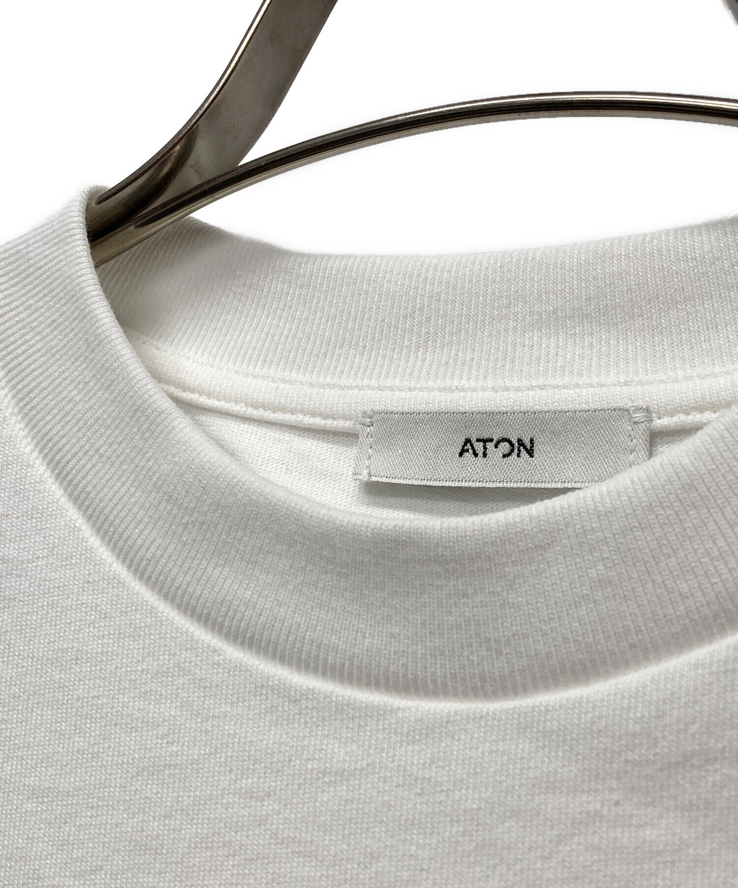 中古・古着通販】ATON (エイトン) 金子綾コラボTシャツ ホワイト