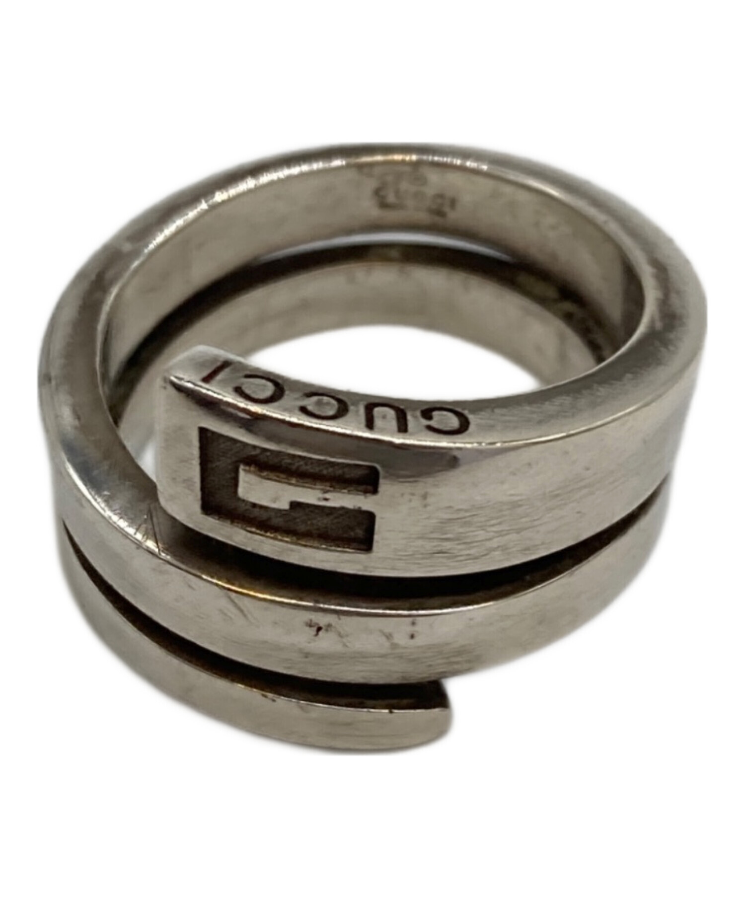 中古・古着通販】GUCCI (グッチ) スパイラルリング シルバー サイズ:12