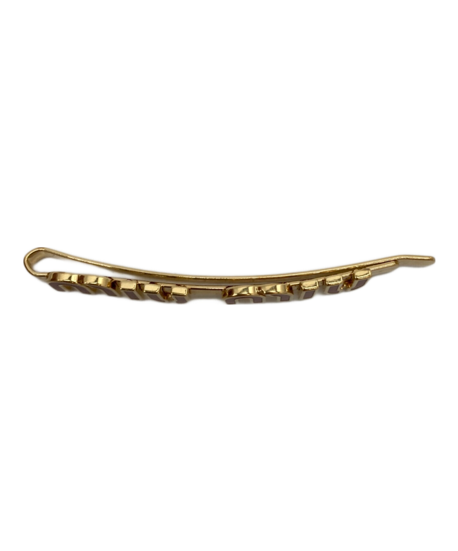 ミュウ クリップ レトロ レア品 中古・古着通販】MIU MIU (ミュウミュウ) エナメルメタル ヘアクリップ