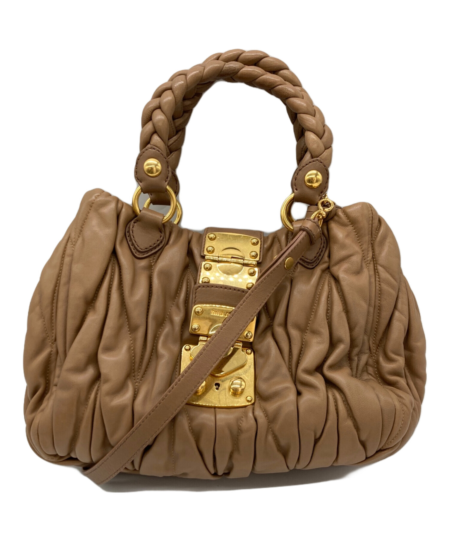 中古・古着通販】MIU MIU (ミュウミュウ) マテラッセ2WAYレザーバッグ