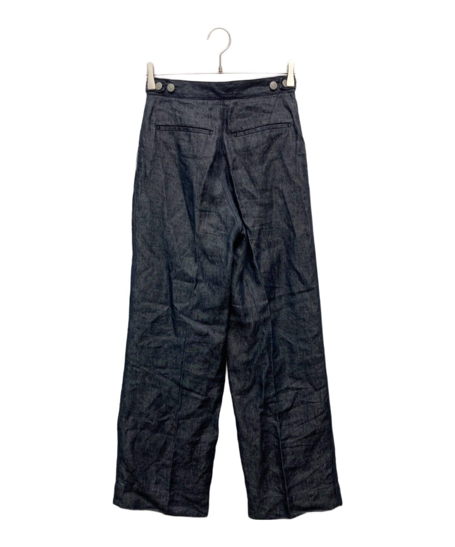 drawer ドゥロワー パンツ 中古・古着通販】Drawer (ドゥロワー) リネン ツータック スラックス