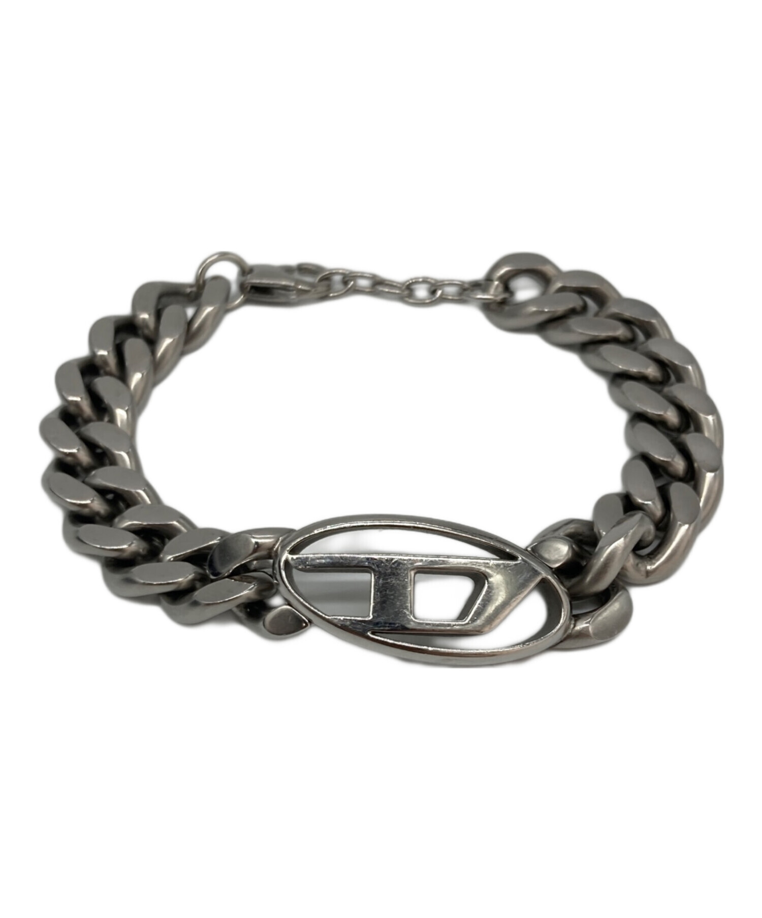 中古・古着通販】DIESEL (ディーゼル) Dロゴブレスレット シルバー