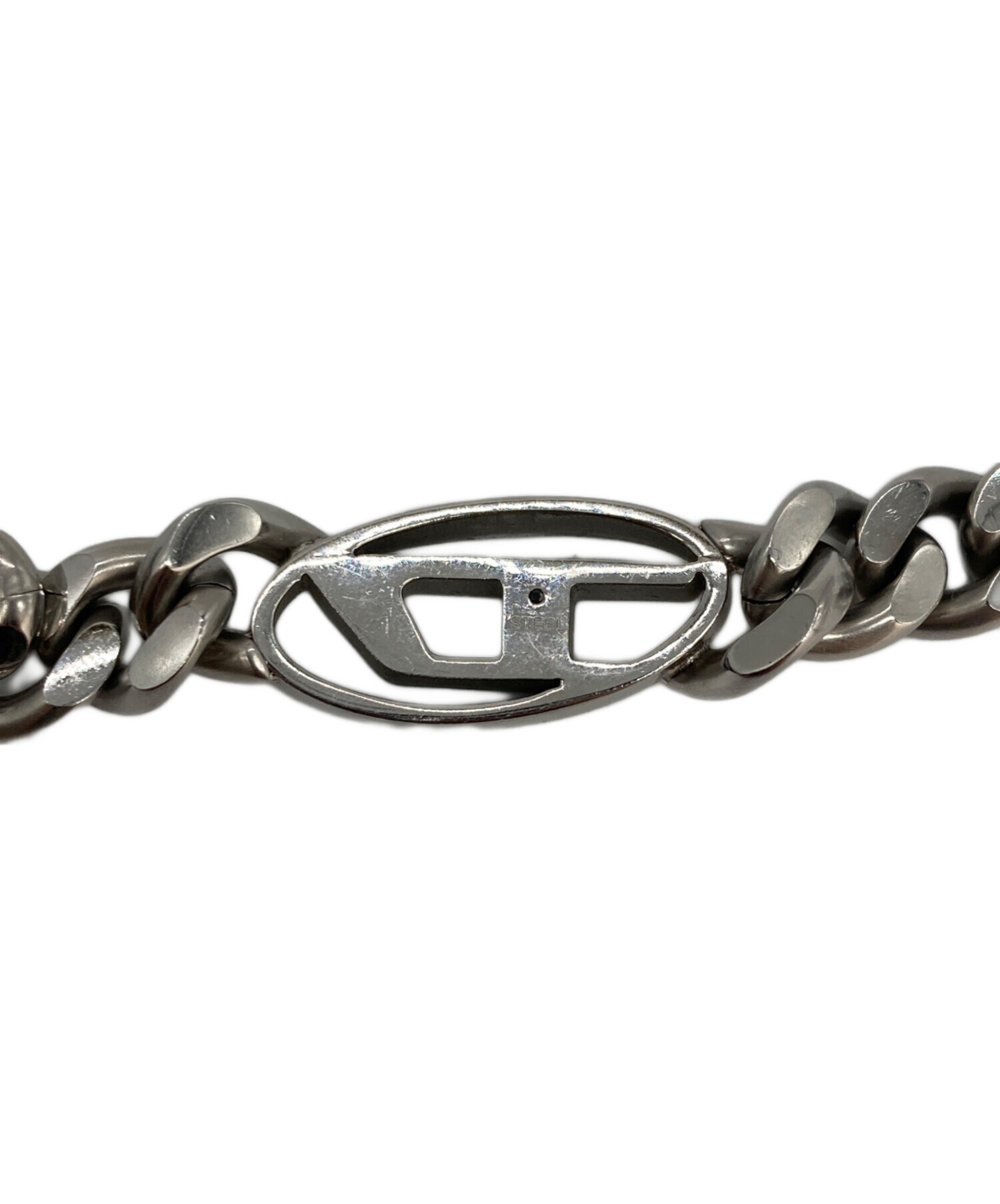 中古・古着通販】DIESEL (ディーゼル) Dロゴブレスレット シルバー