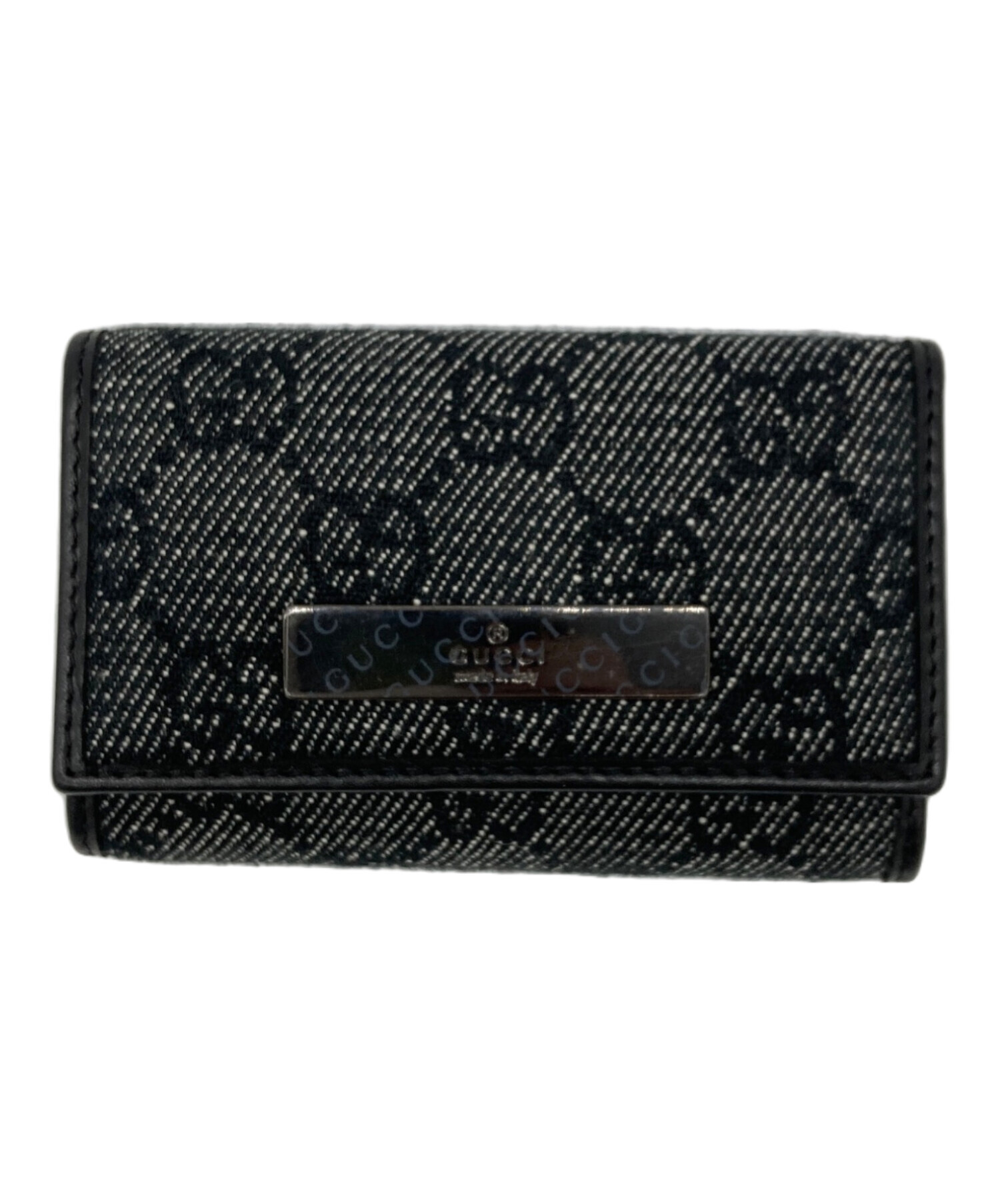 中古・古着通販】GUCCI (グッチ) GGキャンバスキーケース ブラック