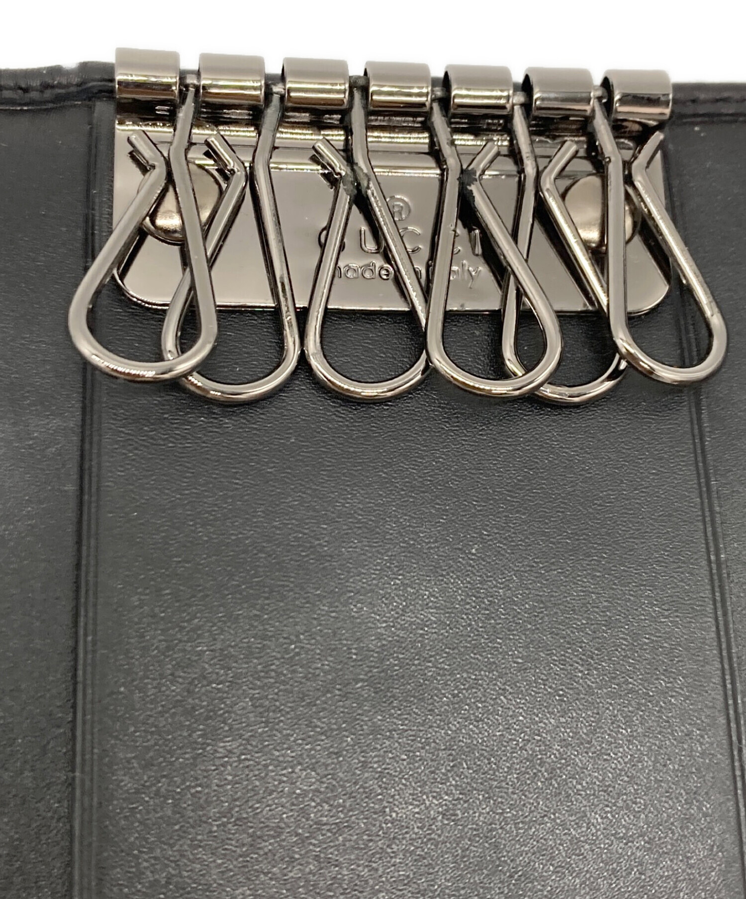 中古・古着通販】GUCCI (グッチ) GGキャンバスキーケース ブラック