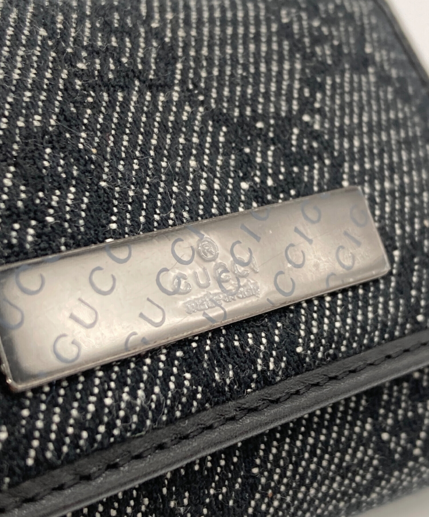 中古・古着通販】GUCCI (グッチ) GGキャンバスキーケース ブラック