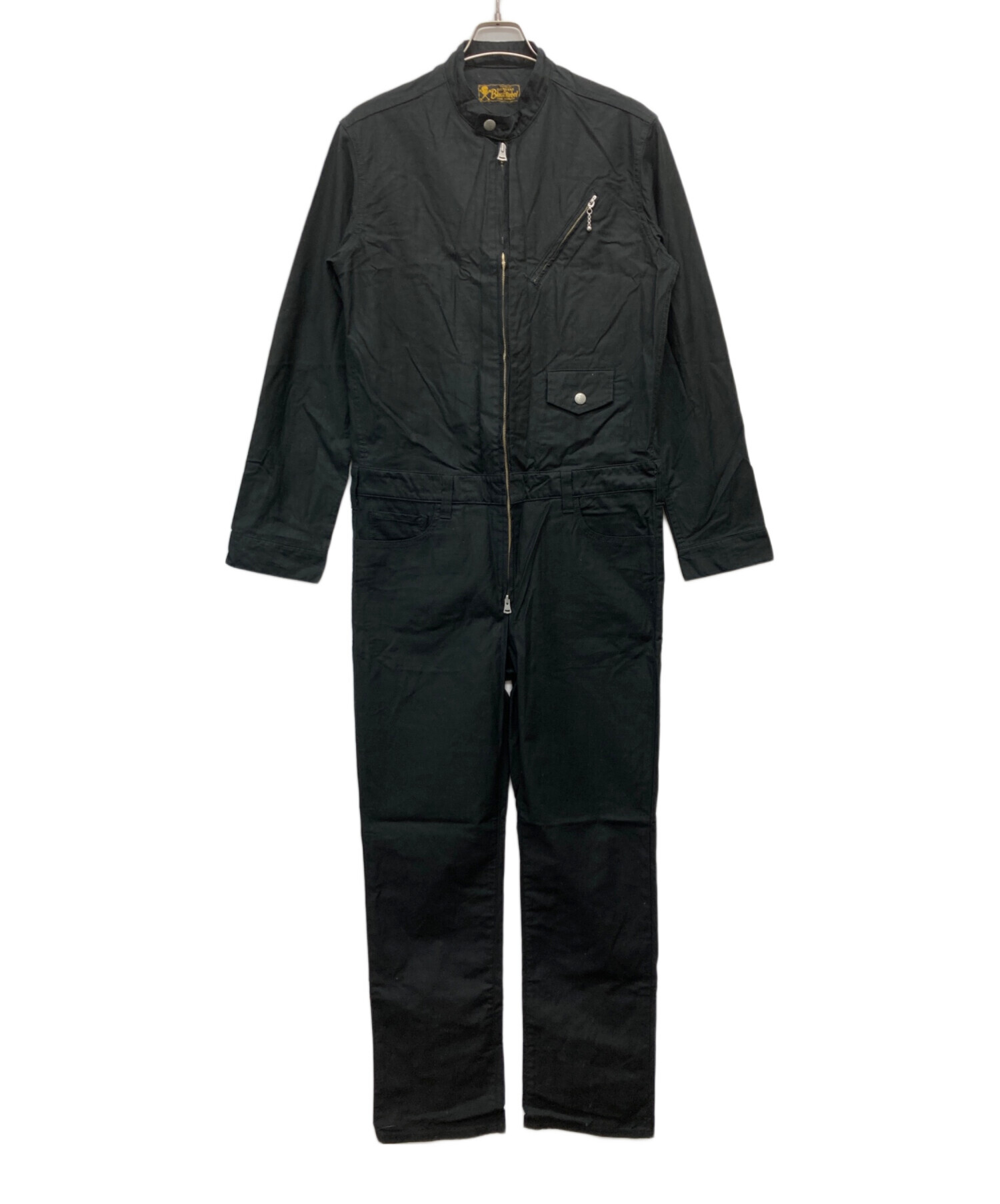 ルードギャラリー ブラックレーベル　オーバーオール　REGULAR　ブラック 中古・古着通販】RUDE GALLERY BLACK REBEL (ルードギャラリー