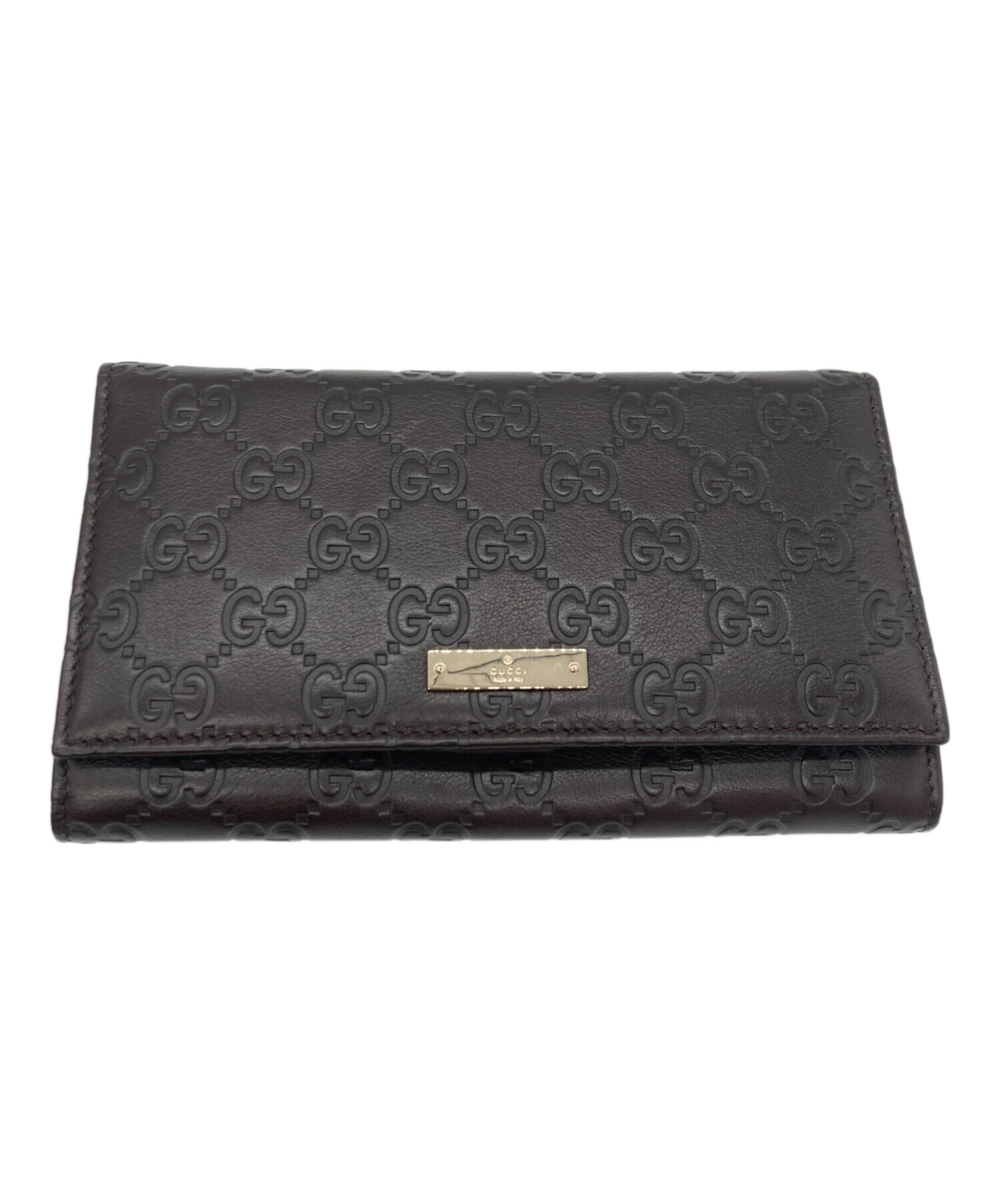 中古・古着通販】GUCCI (グッチ) GGグッチシマロングウォレット 233192