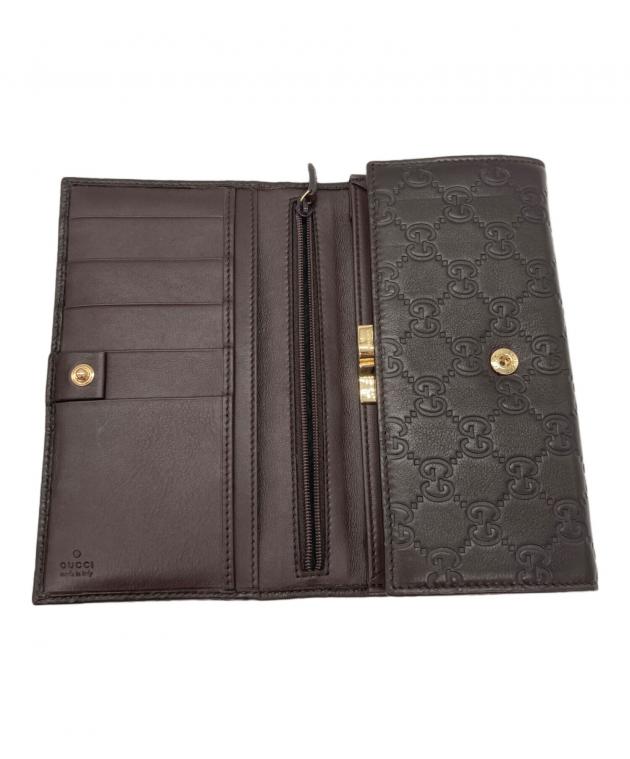 中古・古着通販】GUCCI (グッチ) GGグッチシマロングウォレット 233192