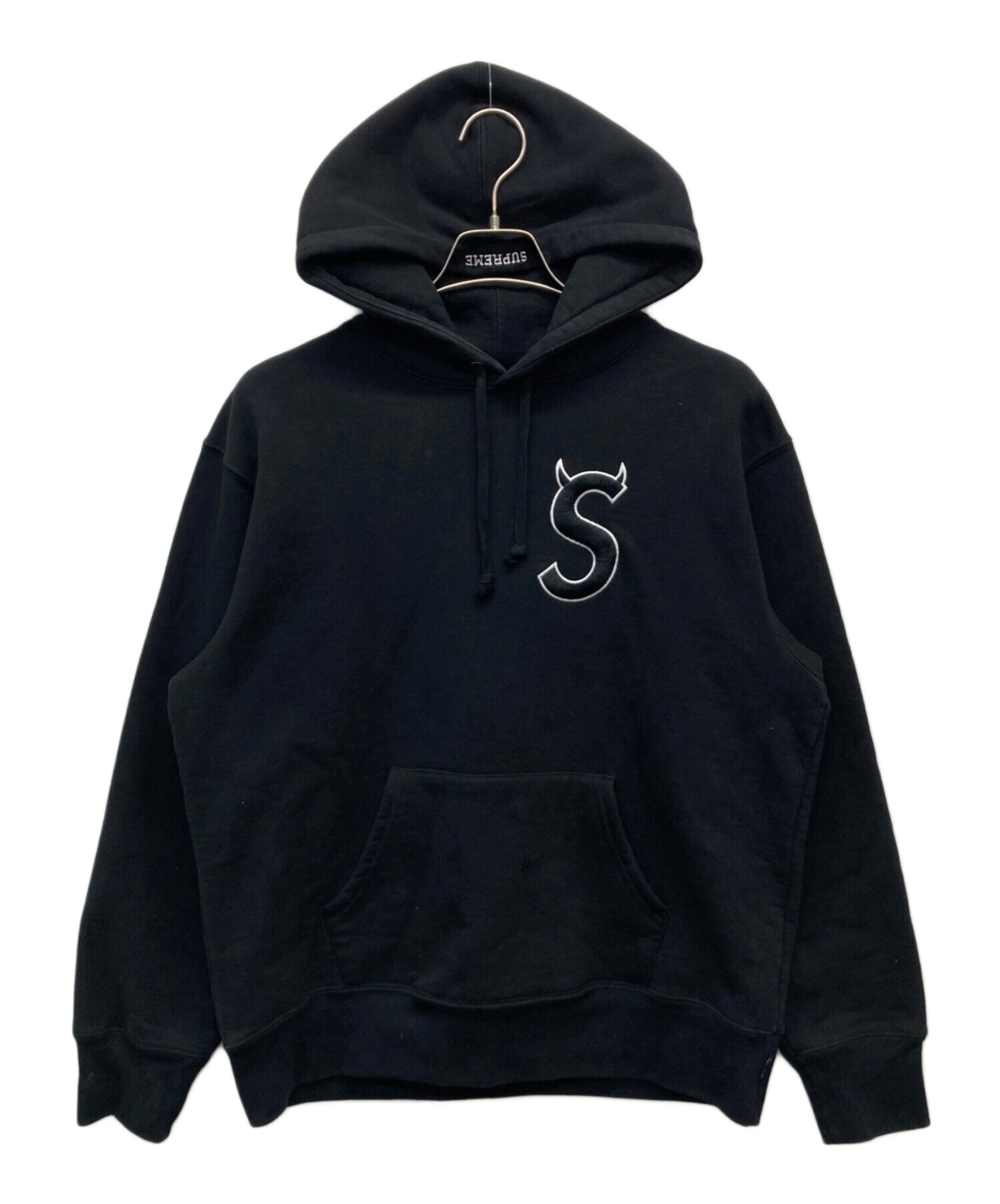 Supreme パーカー ツノ デビル M 中古・古着通販】SUPREME (シュプリーム) S Logo Hooded Sweatshirt