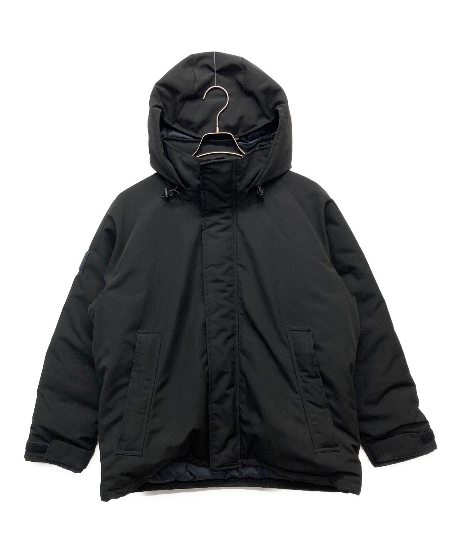 は*み様 【中古品】DANTONブラックダウンジャケット フード付き 中古・古着通販】DANTON (ダントン) Down Army Hood Jacket ブラック