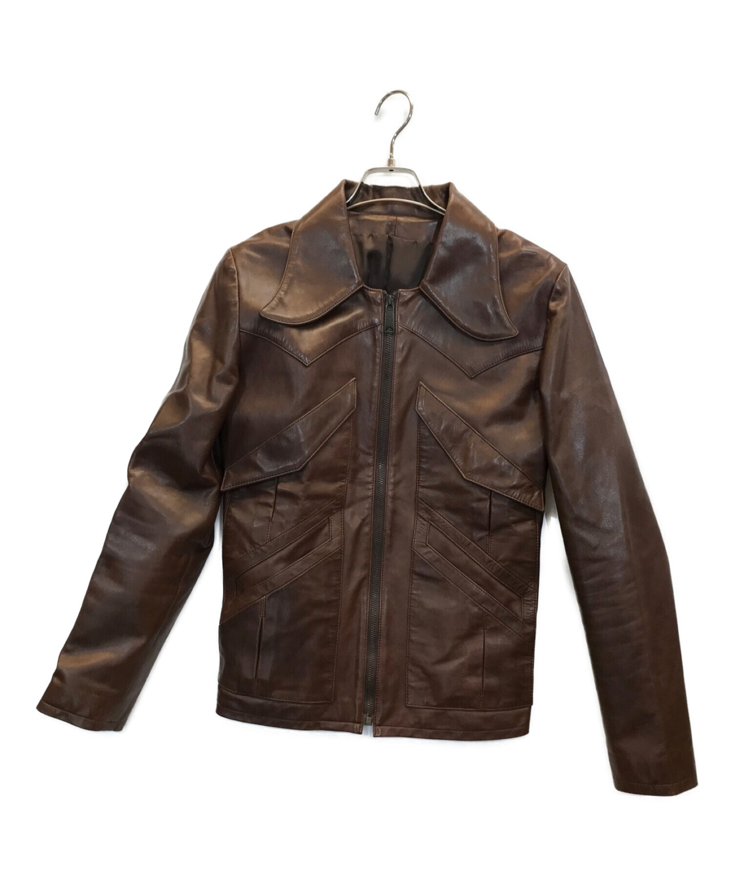 HAL出品 Toxica レザーjkt smoke スモーク赤茶