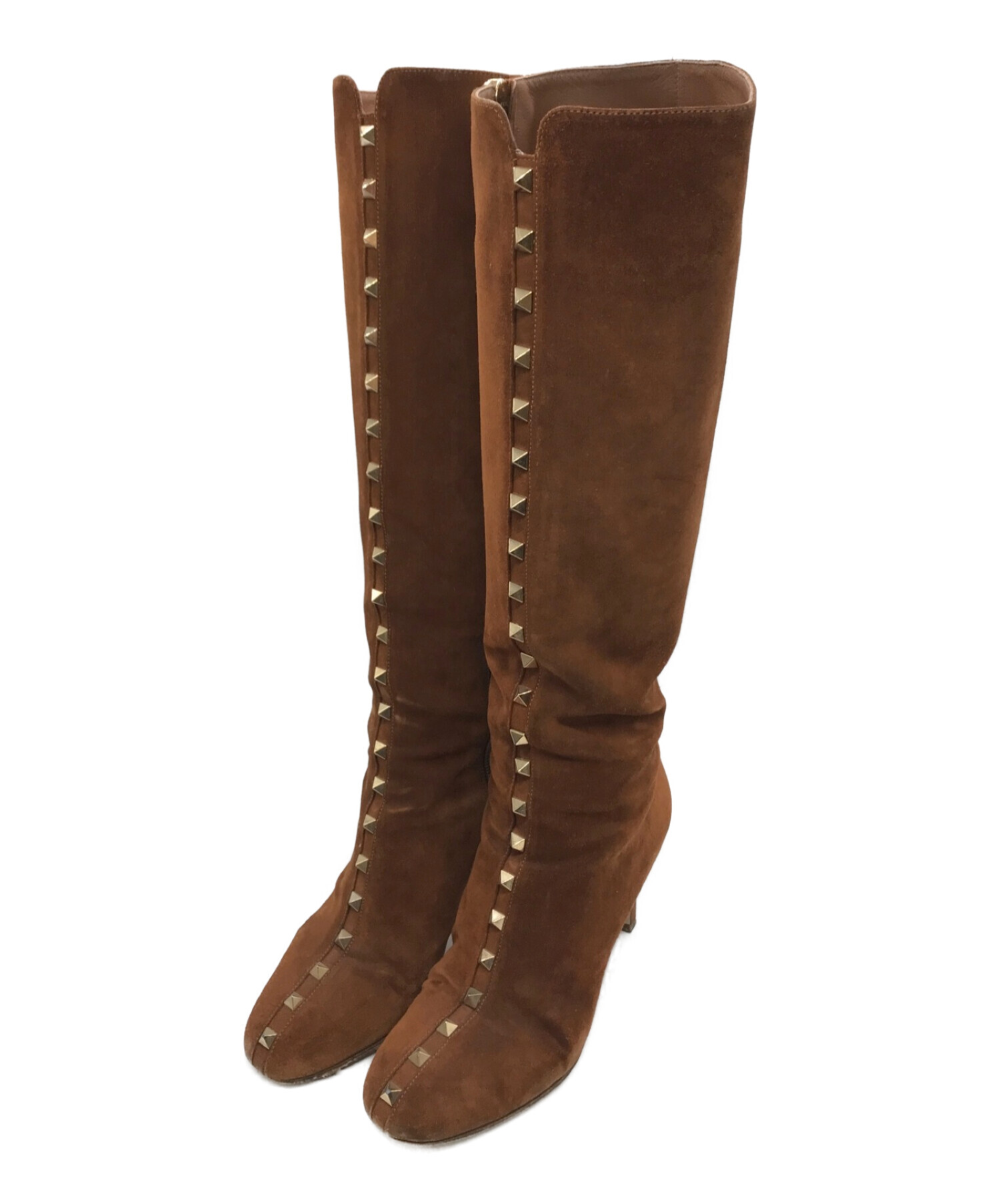 ヴァレンティノロックスタッズロングブーツ36