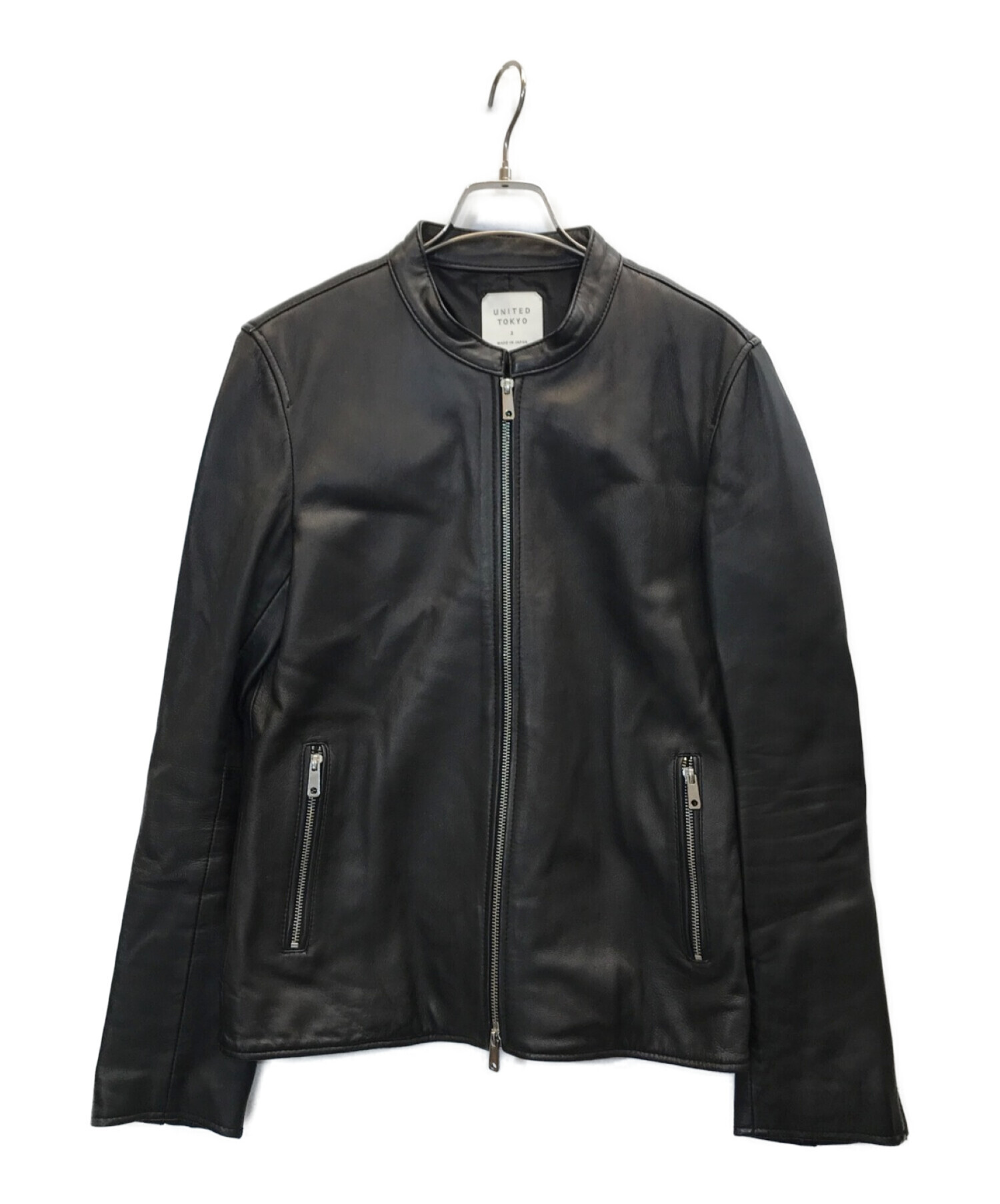 ユナイテッドアローズ 羊皮 シングルライダースジャケット