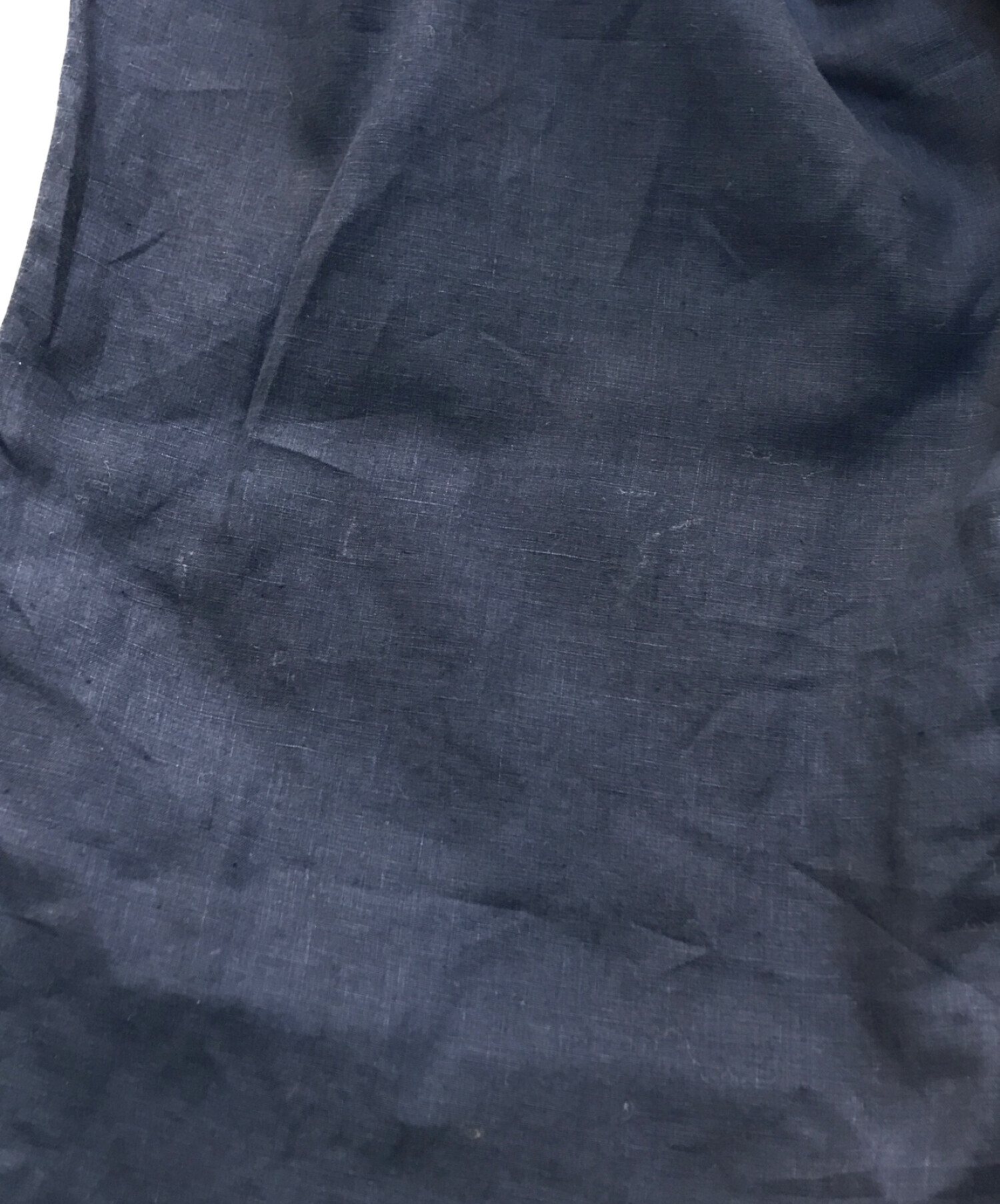 中古・古着通販】RAKINES (ラキネス) リネンワイドパンツ ネイビー