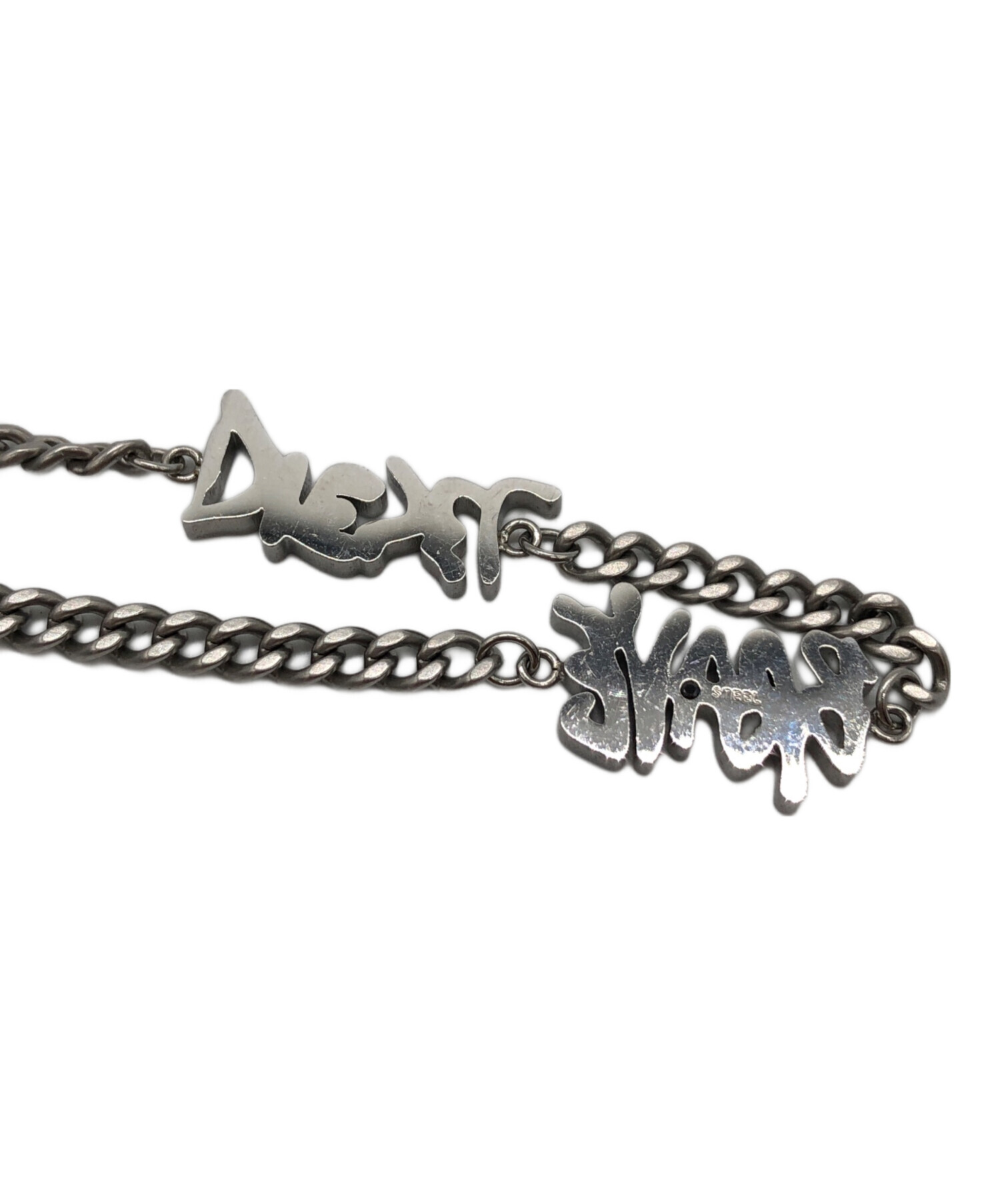 diesel ブレスレット シルバー 新品未使用 中古・古着通販】DIESEL (ディーゼル) BRAVE ブレスレット シルバー