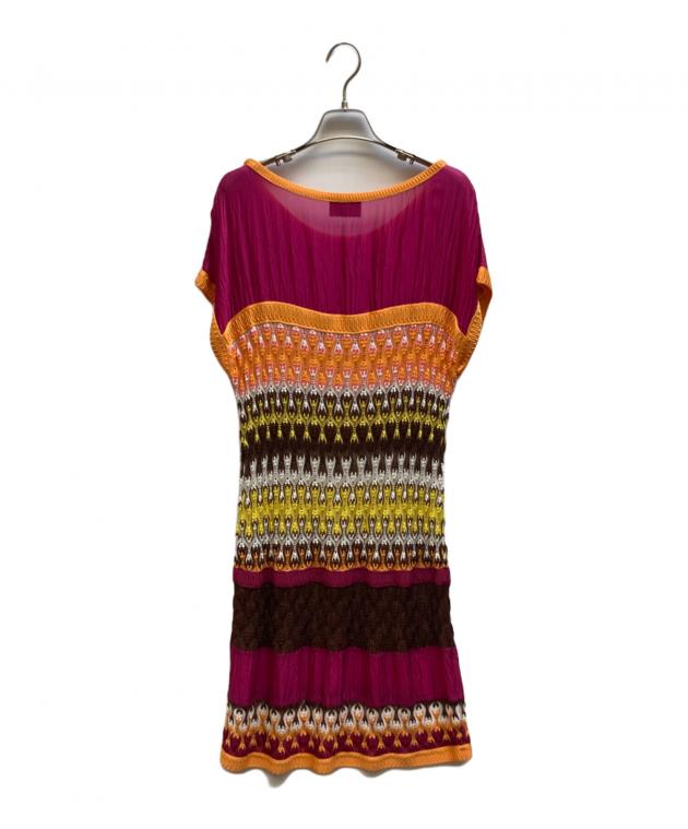 中古・古着通販】MISSONI (ミッソーニ) シルクコンビワンピース