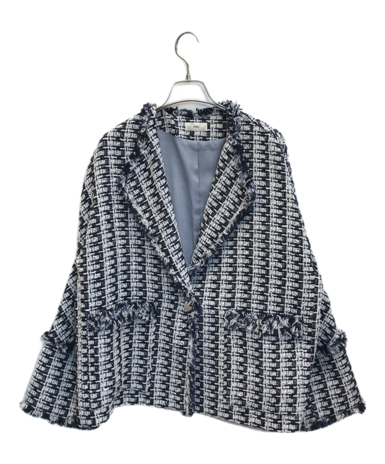 IENA &NAVY ジャケット IENA ＆NAVYノーカラーツィード ジャケット 38