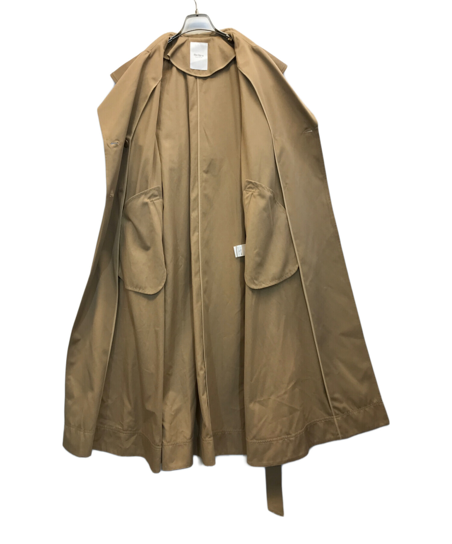 中古・古着通販】HER LIP TO (ハーリップトゥ) Grace Long Trench Coat