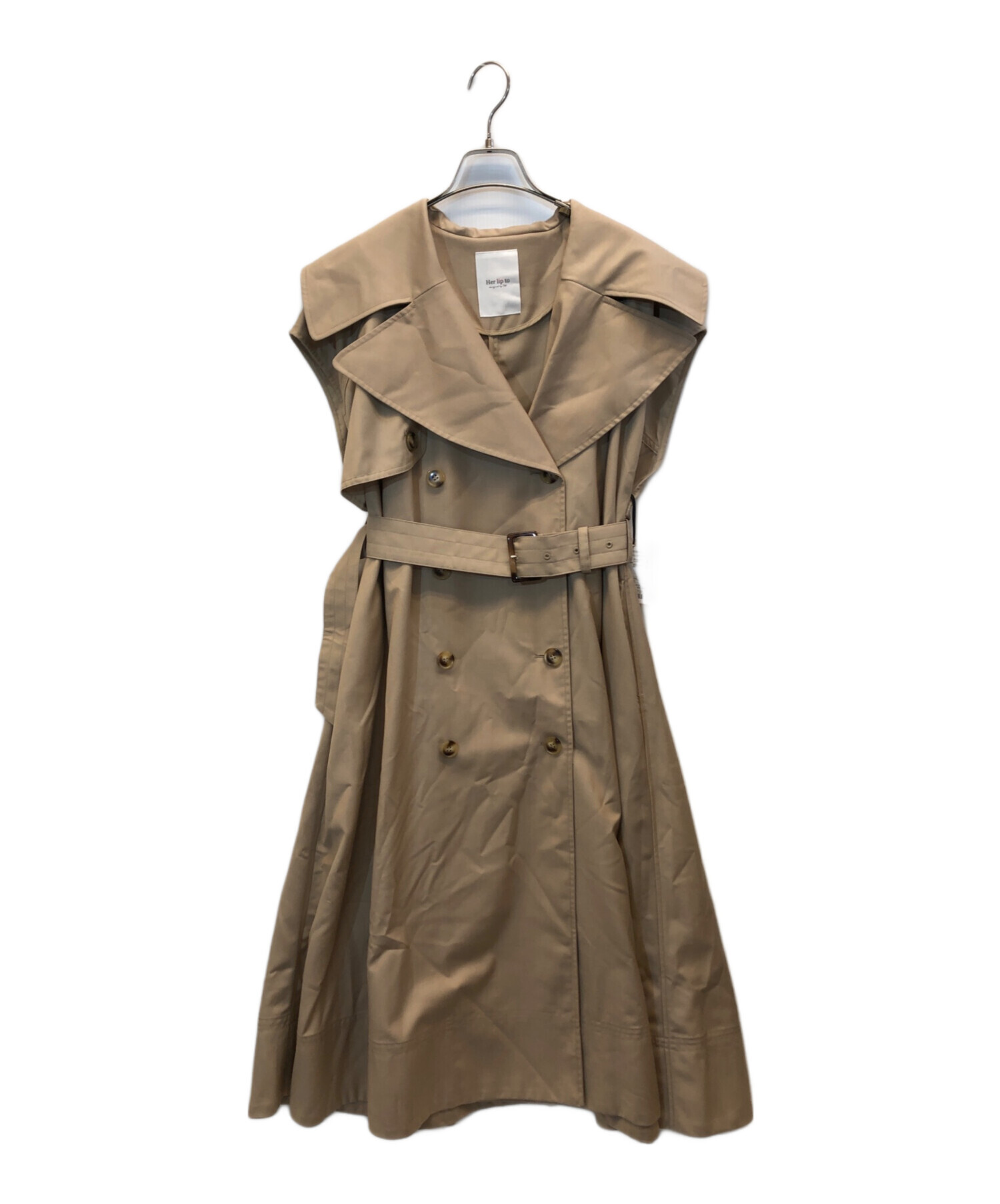 ジャケット・アウター herlipto Sleeveless Twill Trench Dress herlipto Sleeveless Twill Trench Dress