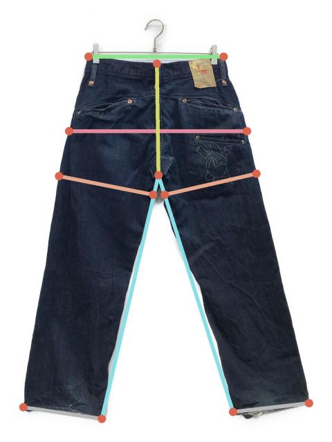 中古・古着通販】EVISU (エビス) セルビッチデニムパンツ インディゴ