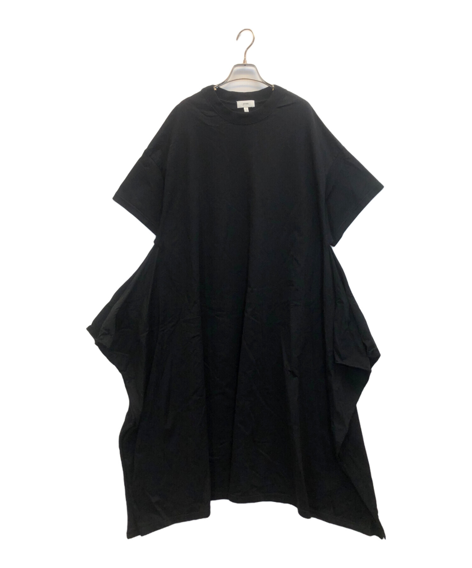 中古・古着通販】HYKE (ハイク) ビッグ フィット ワンピース ブラック 