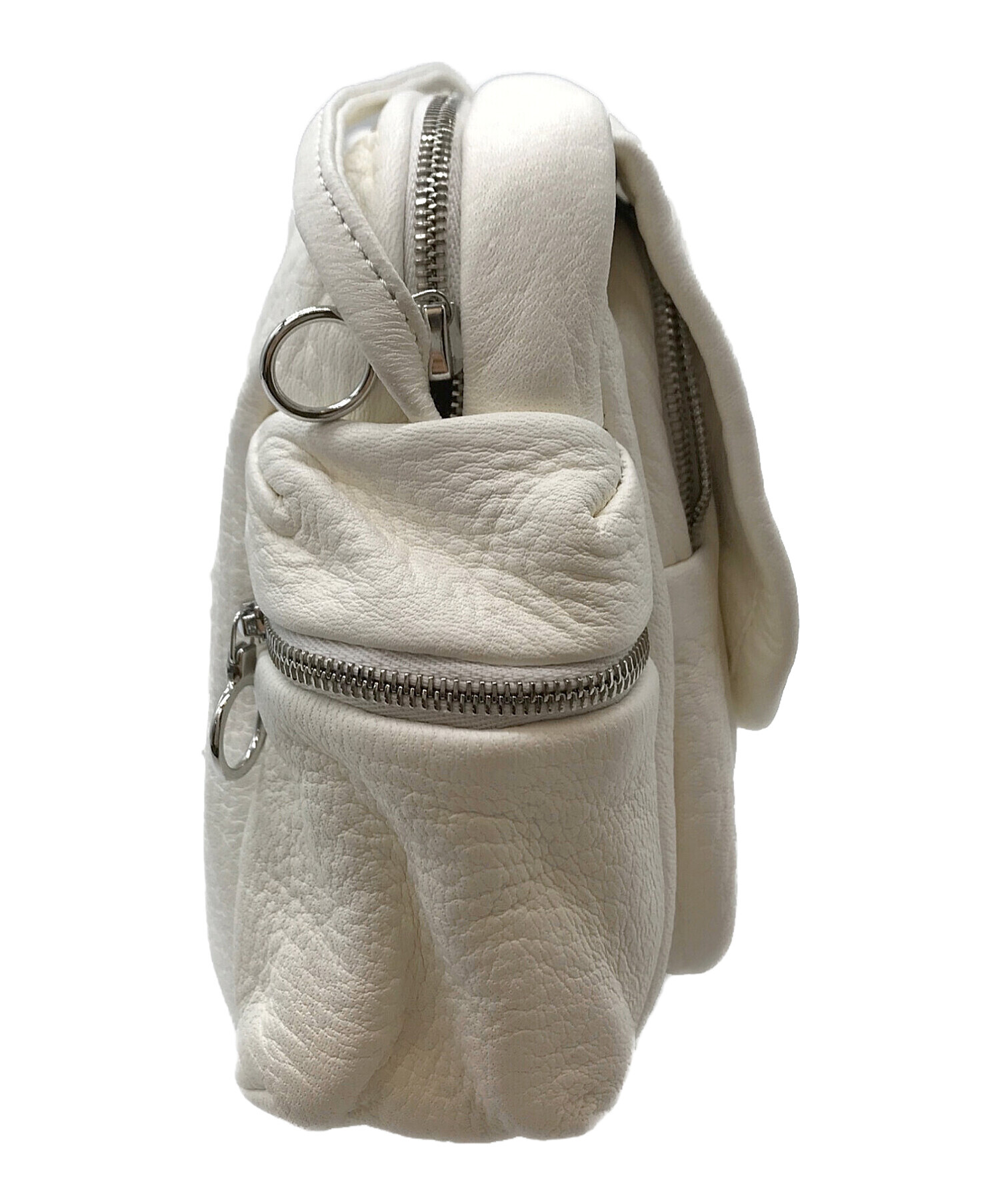 中古・古着通販】Aeta (アエタ) DEER LEATHER SHOULDER POUCH ホワイト 