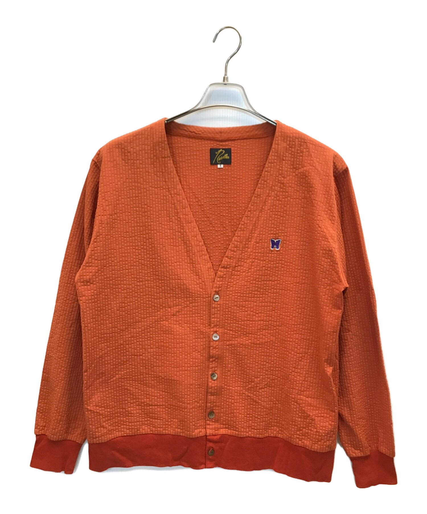中古・古着通販】Needles (ニードルズ) V Neck Cardigan - C/PE Sucker 